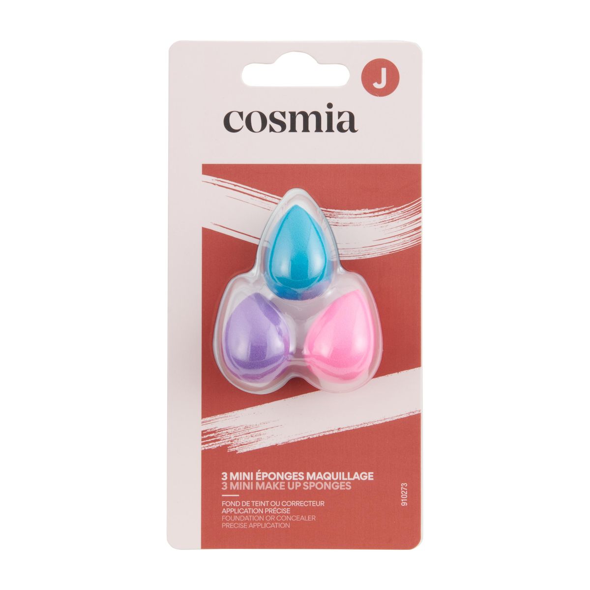 COSMIA Mini éponges maquillage x3