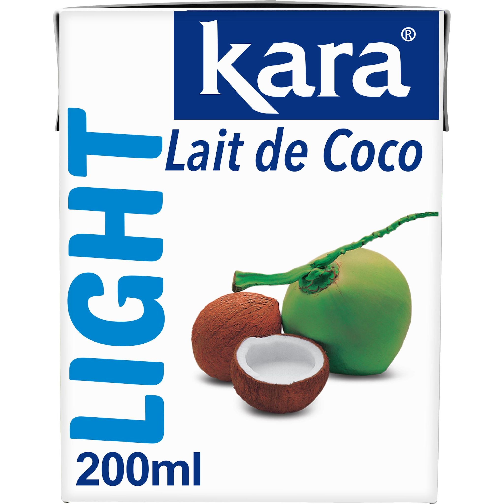 Voir la diapositive 2 : KARA Lait de coco light -30% de matière grasse 200ml