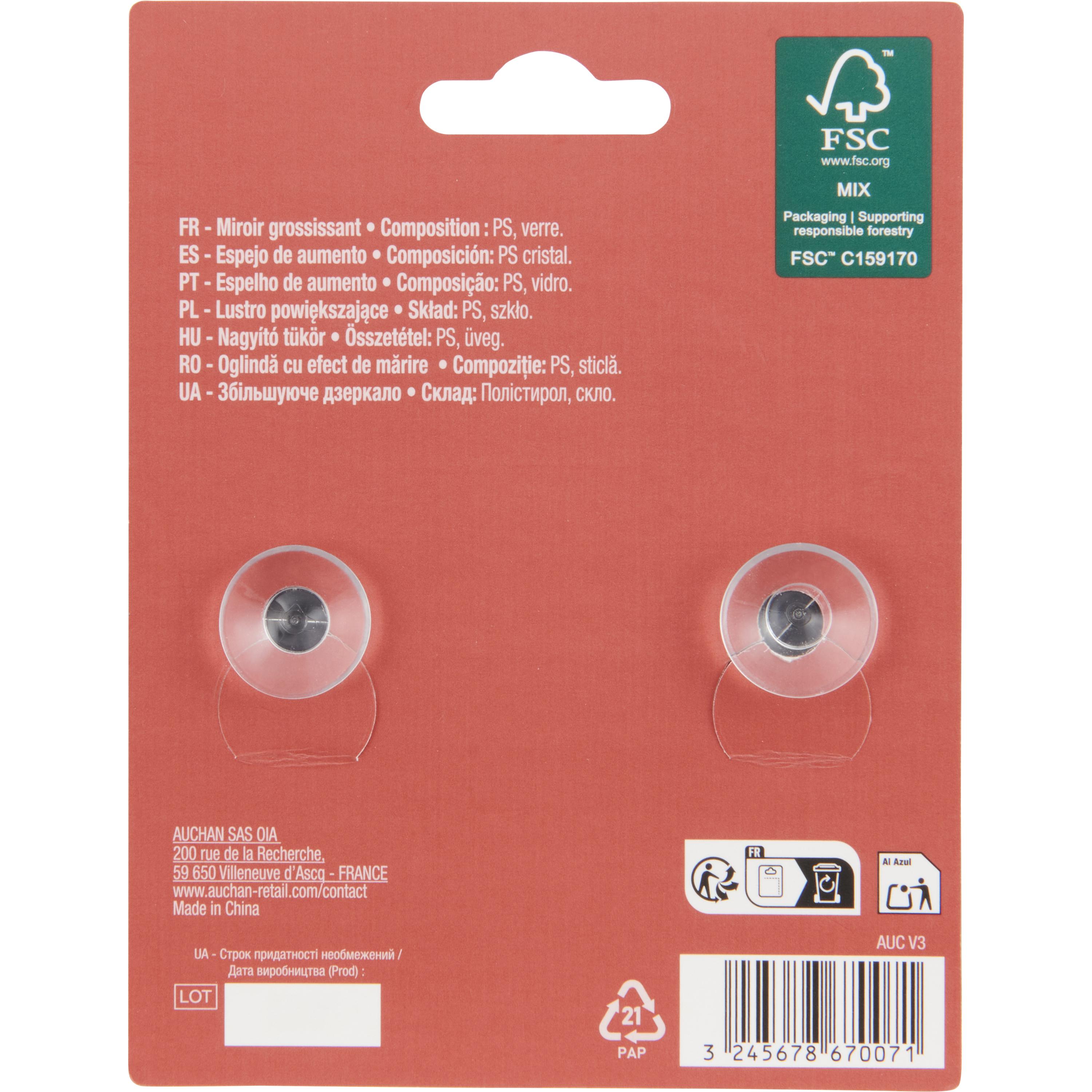 Voir la diapositive 3 : COSMIA Miroir grossissant 1 pièce