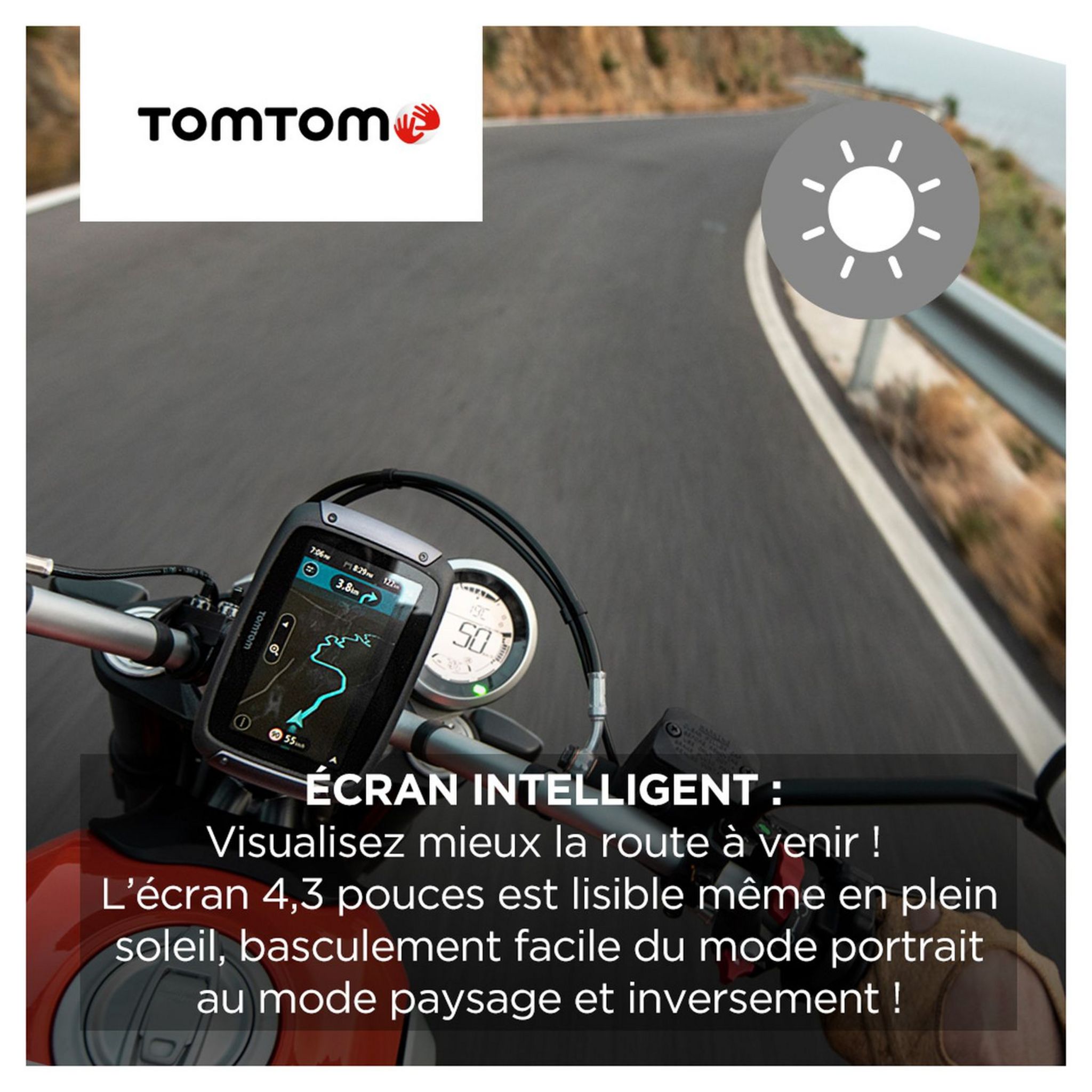 Voir la diapositive 2 : TOMTOM Rider 500 - Navigateur GPS