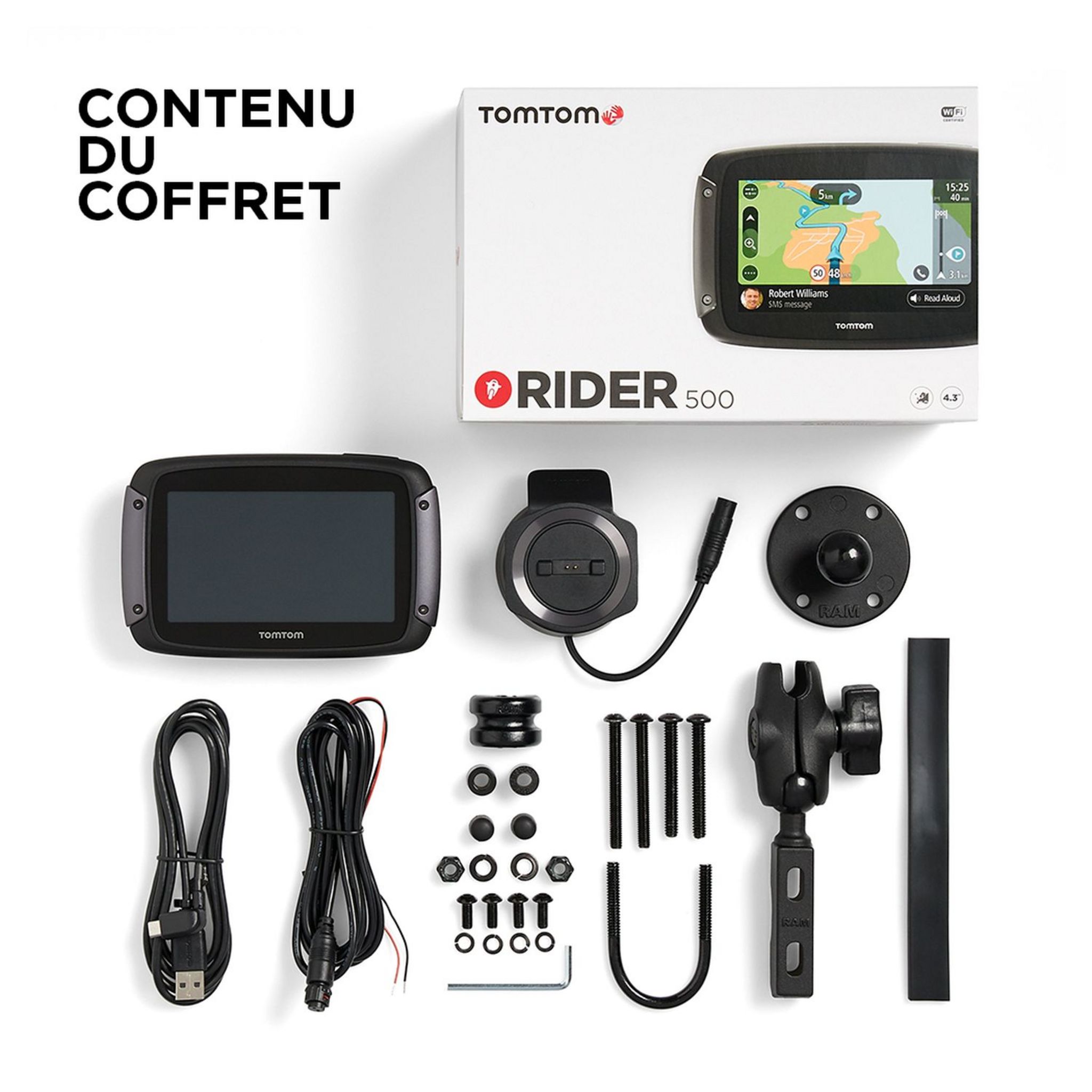 Voir la diapositive 5 : TOMTOM Rider 500 - Navigateur GPS