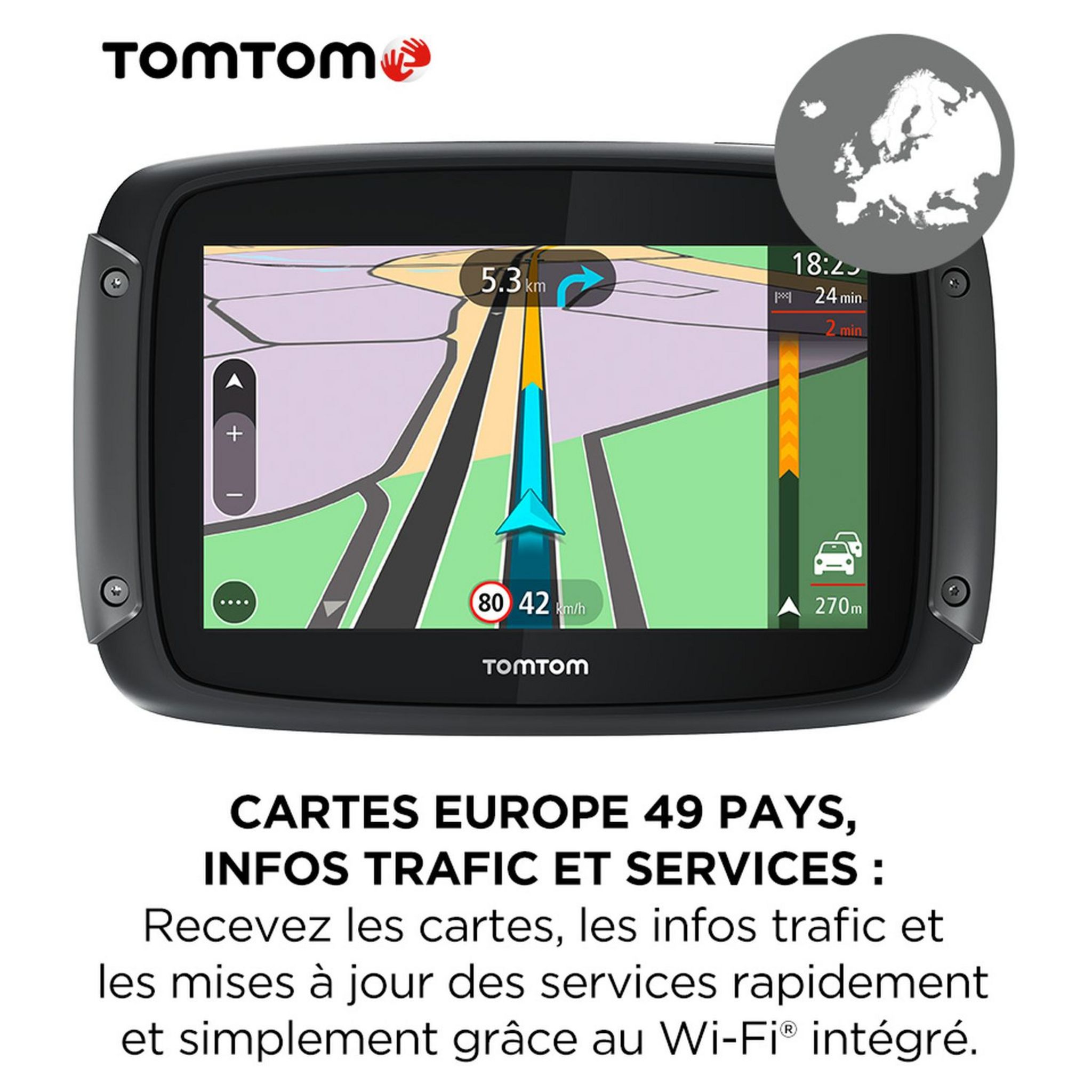Voir la diapositive 9 : TOMTOM Rider 500 - Navigateur GPS