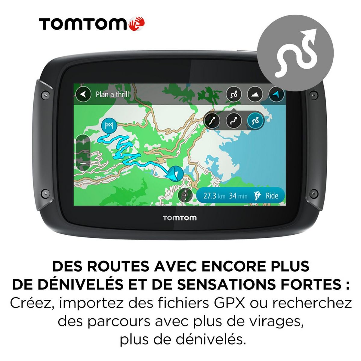 TOMTOM Rider 500 - Navigateur GPS