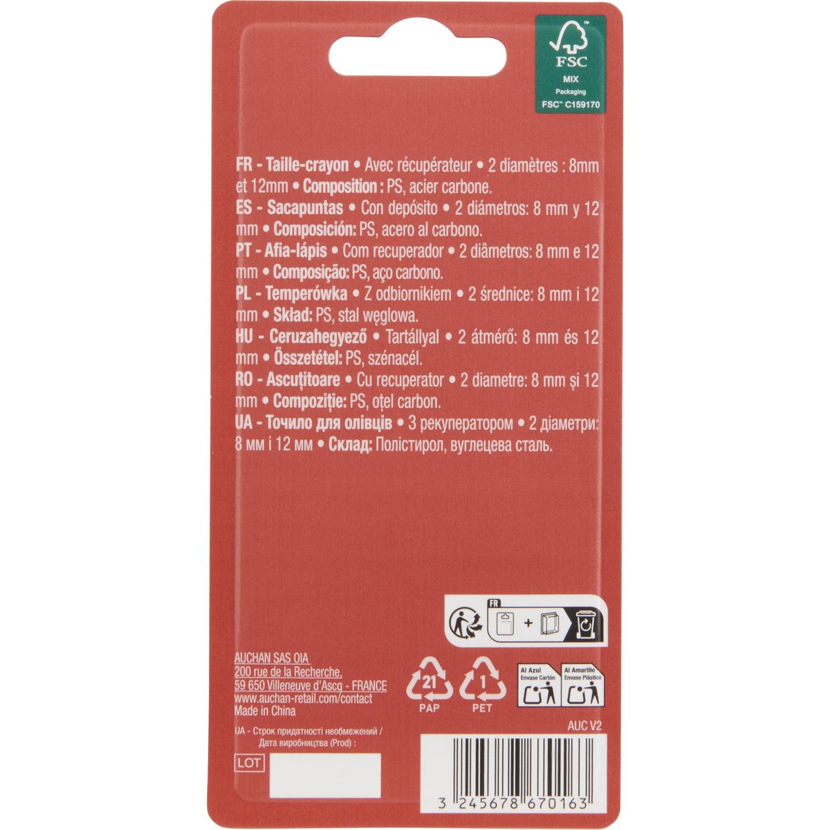 COSMIA Taille crayon maquillage 1 pce