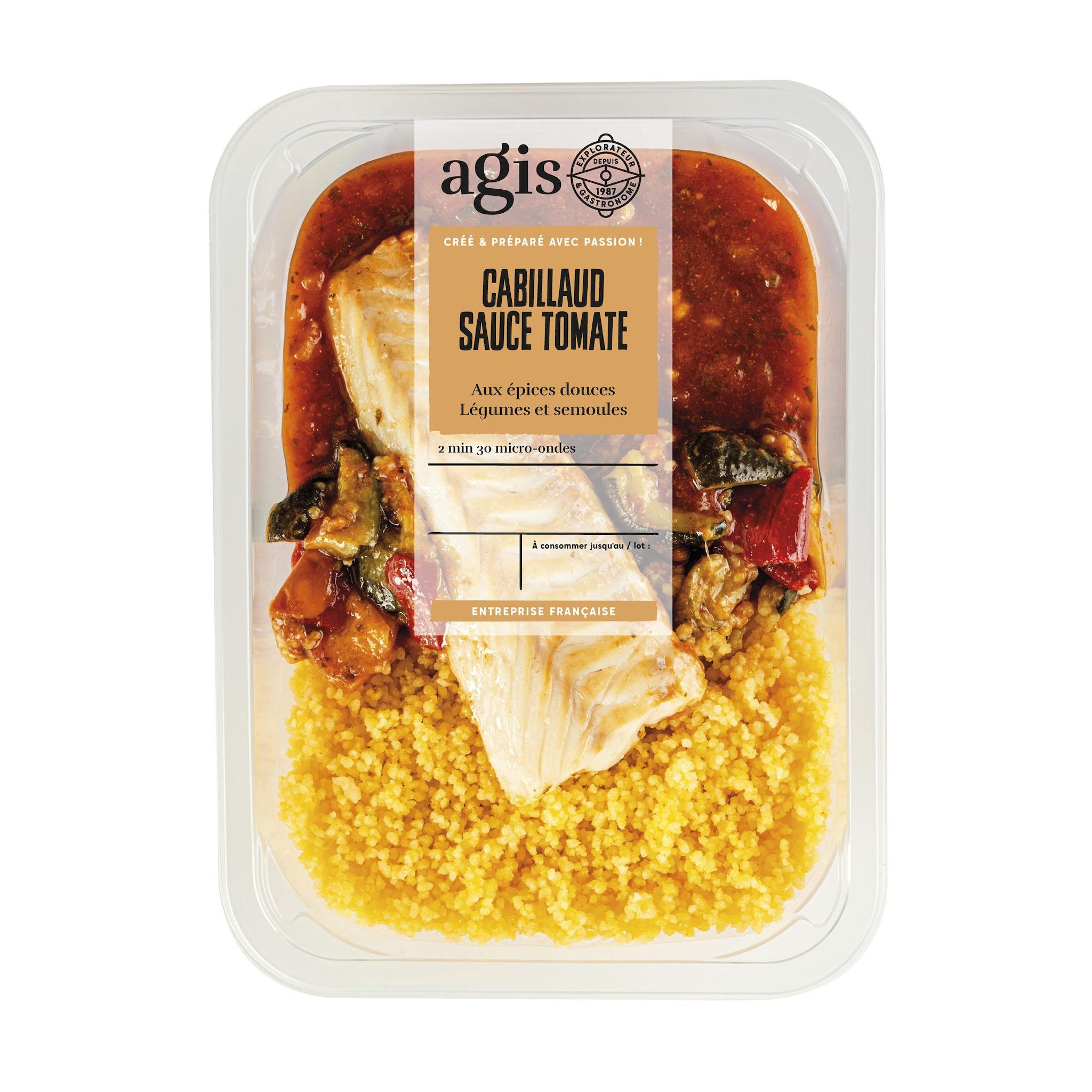 AGIS Cabillaud sauce tomate 320g