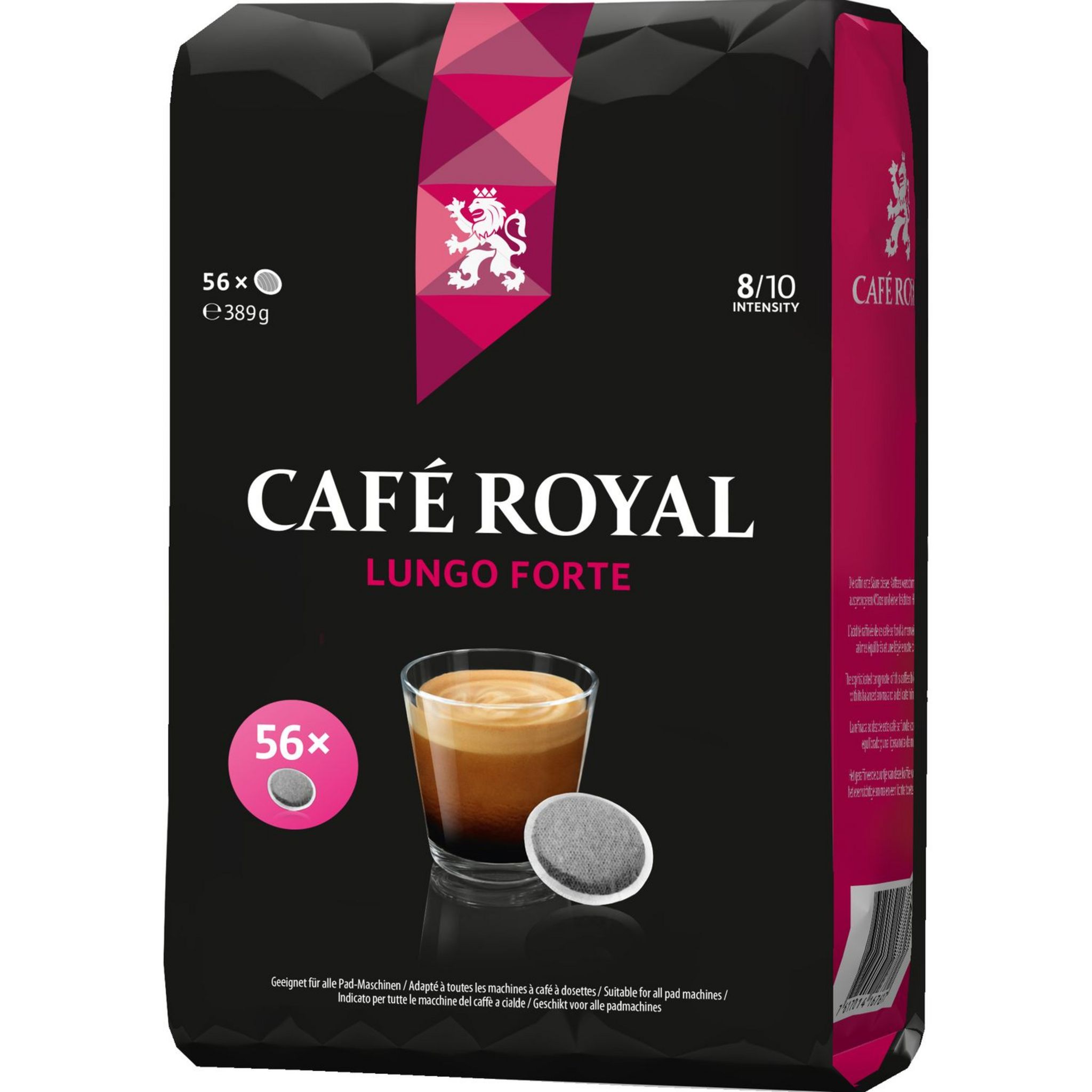 CAFE ROYAL Café lungo forte en dosette souple 56 dosettes 250g pas cher — free download