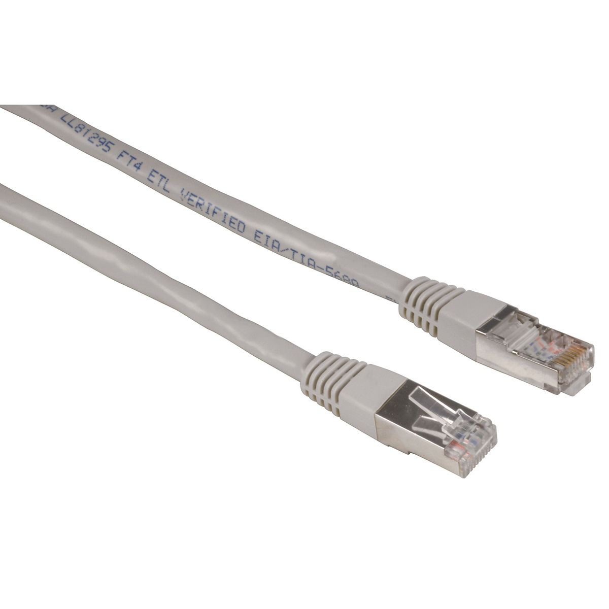 QILIVE Câble réseau droit - RJ45 Mâle / RJ45 Mâle - 10 M - Cat.5e - Gris