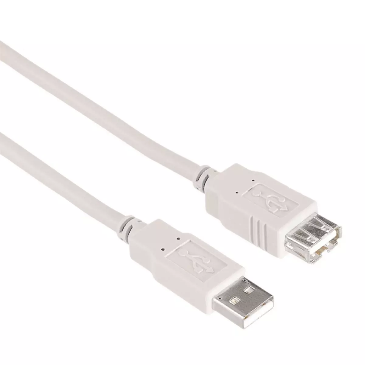 QILIVE Rallonge Câble USB 2.0 Type A Mâle / USB Type A Femelle - 1.8 M -  Blanc pas cher 