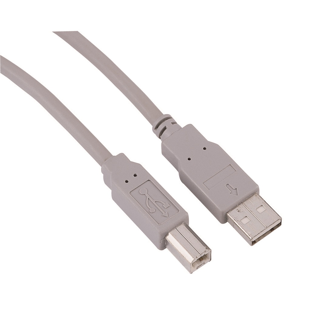 Voir la diapositive 2 : SELECLINE Câble USB Type A Mâle / USB Type B Mâle - 1.8 M - Gris
