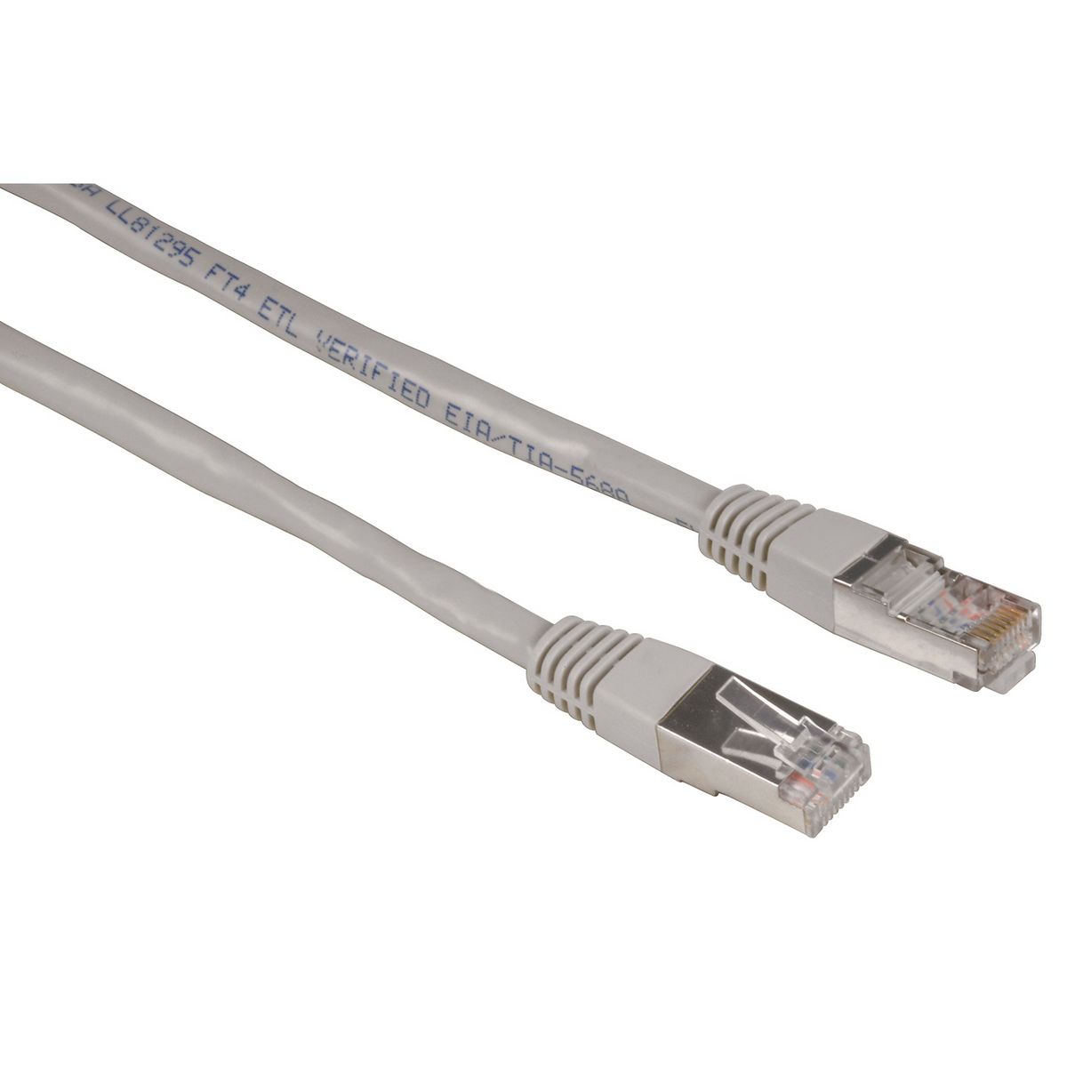 QILIVE Câble réseau droit RJ45 Mâle / RJ45 Mâle - 3 M - Cat 5 E - Gris