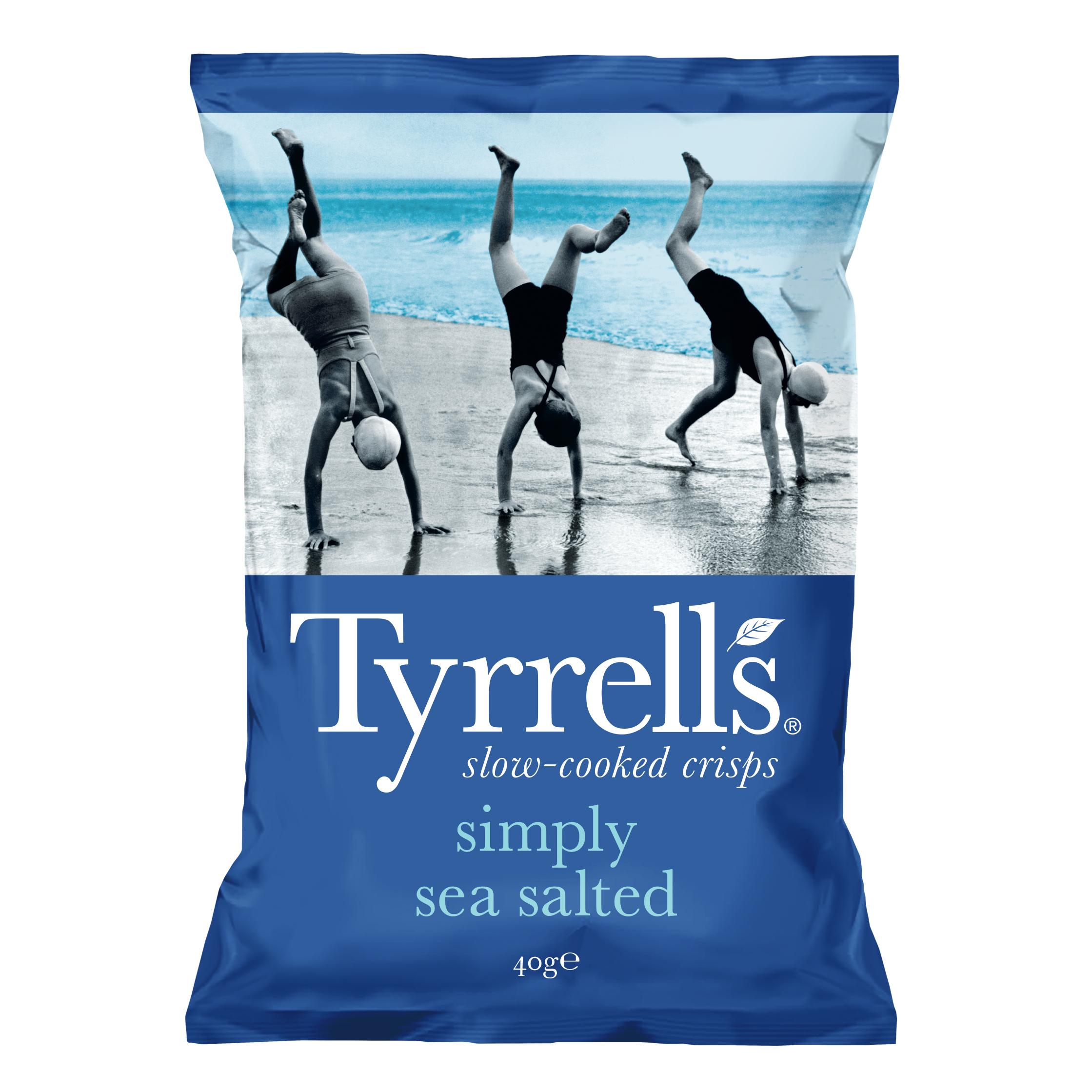 TYRRELL'S Chips au sel de mer 40g
