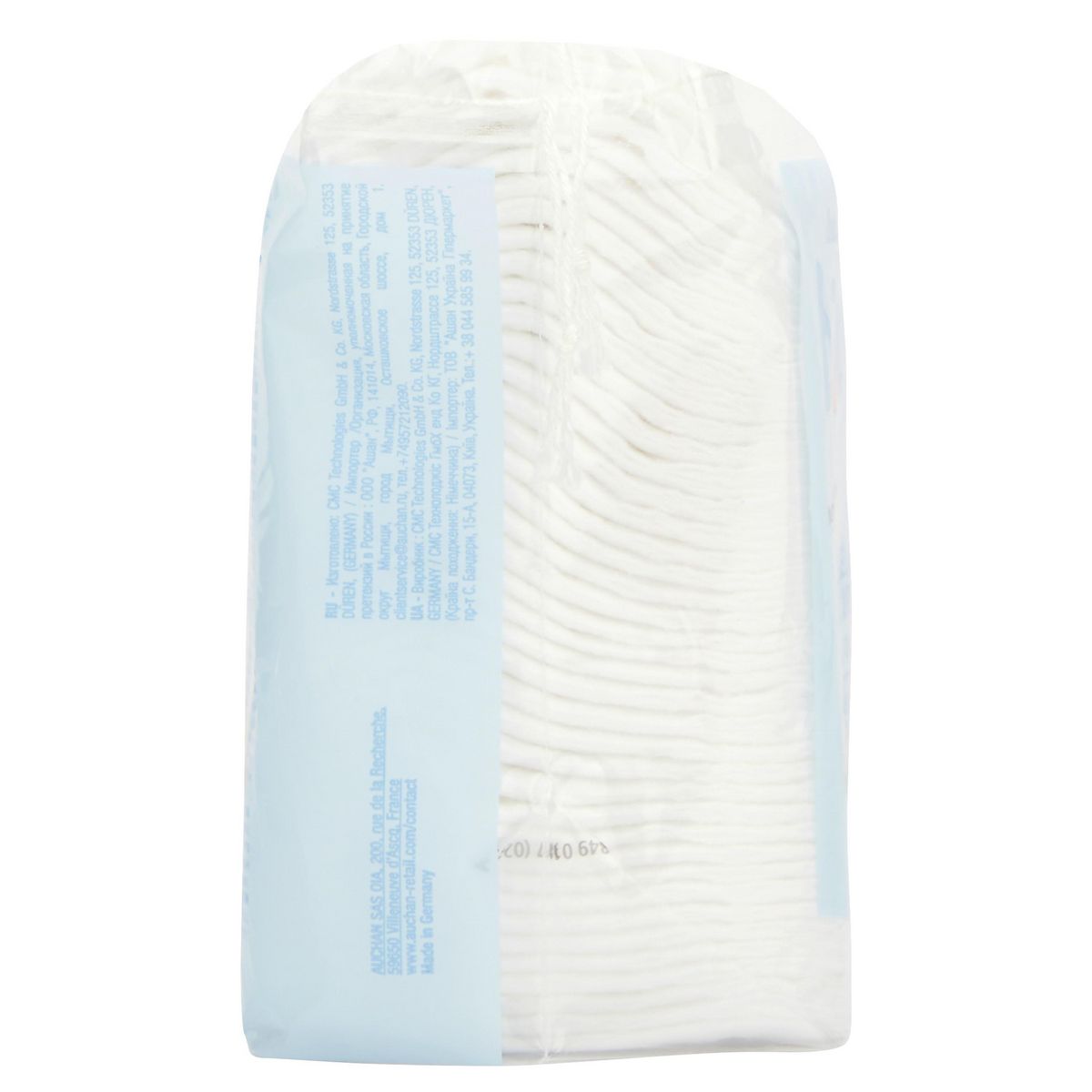 AUCHAN BABY Coton carrés douceur pour bébé 40 cotons