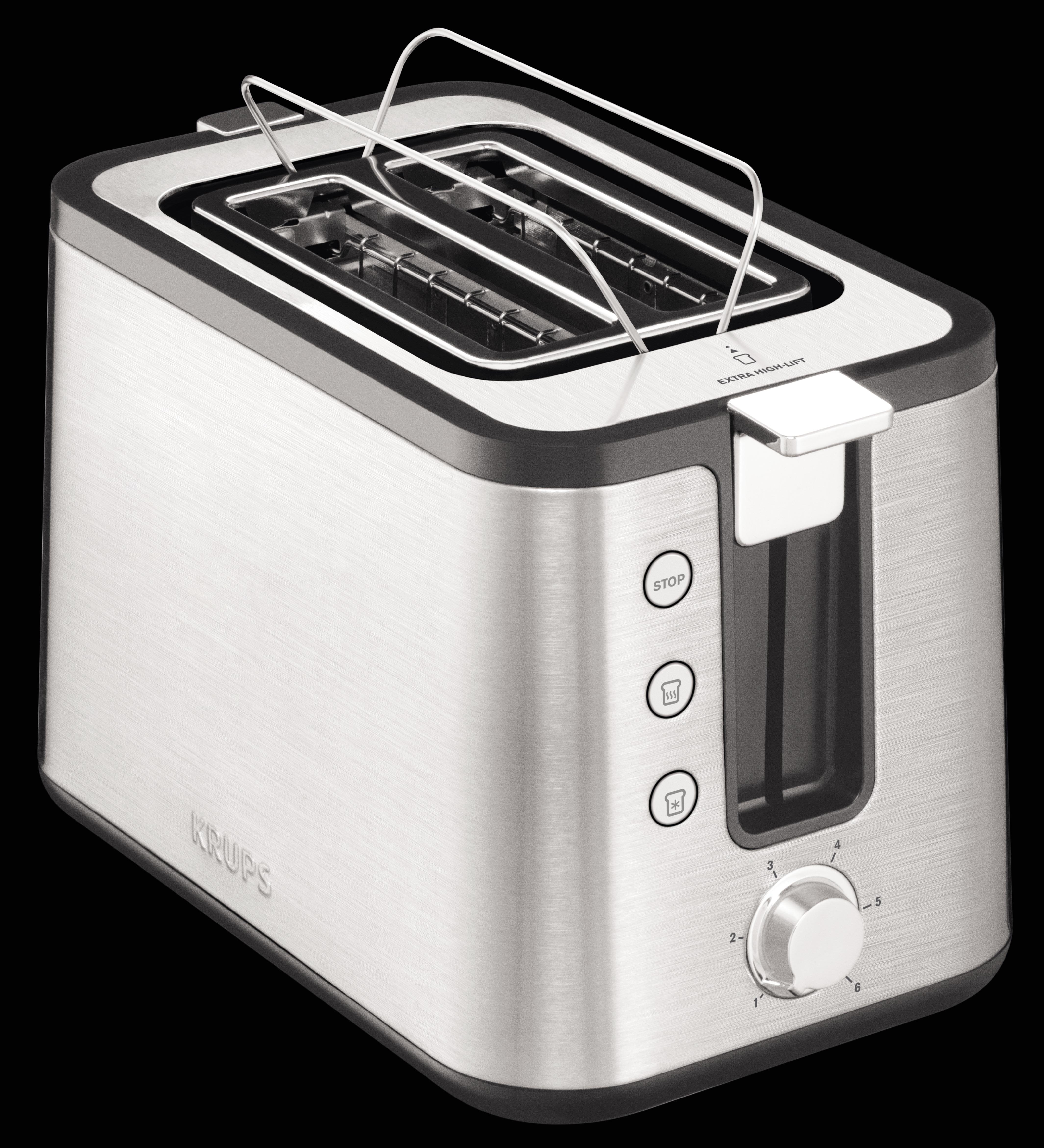 Voir la diapositive 2 : KRUPS Toaster Control Line KH442D10, Inox