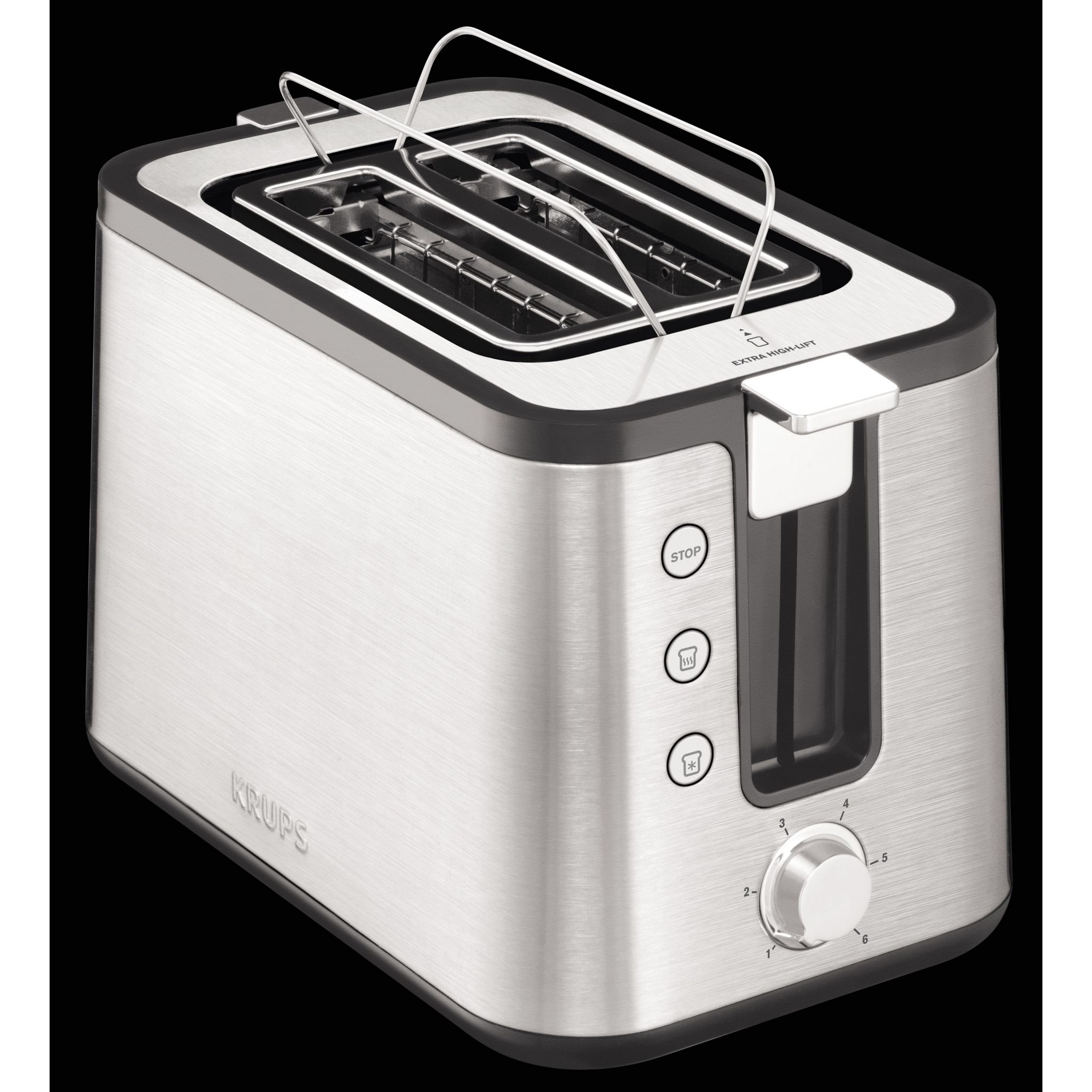 Voir la diapositive 2 : KRUPS Toaster Control Line KH442D10, Inox