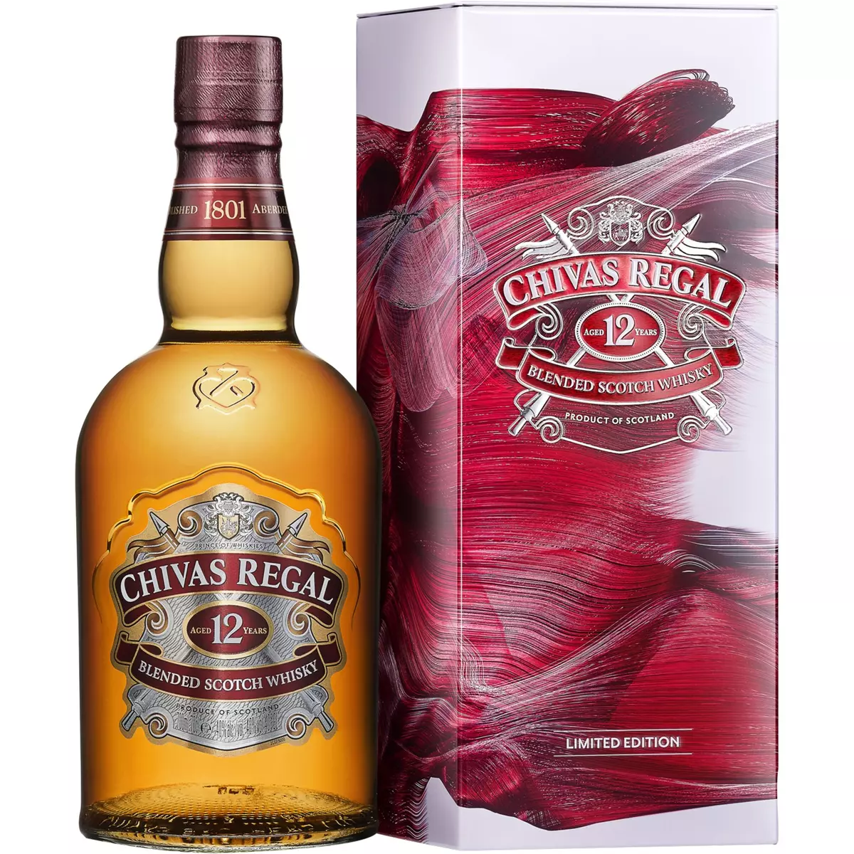 CHIVAS REGAL Scotch whisky blended malt écossais 12 ans 40% étui métal 70cl