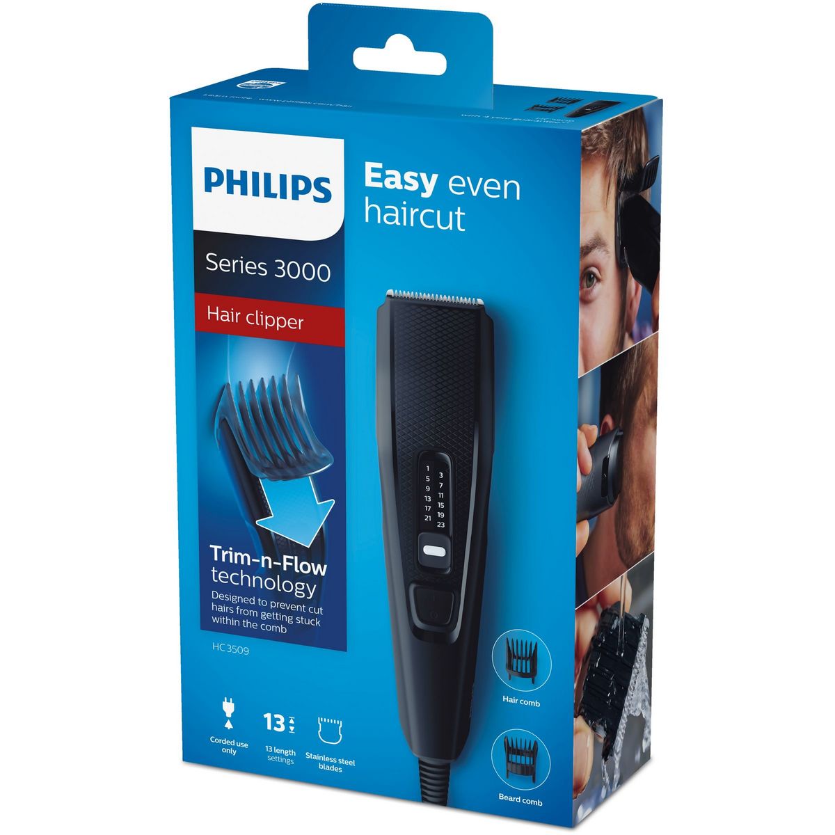 PHILIPS Tondeuse barbe et cheveux HC3509/15