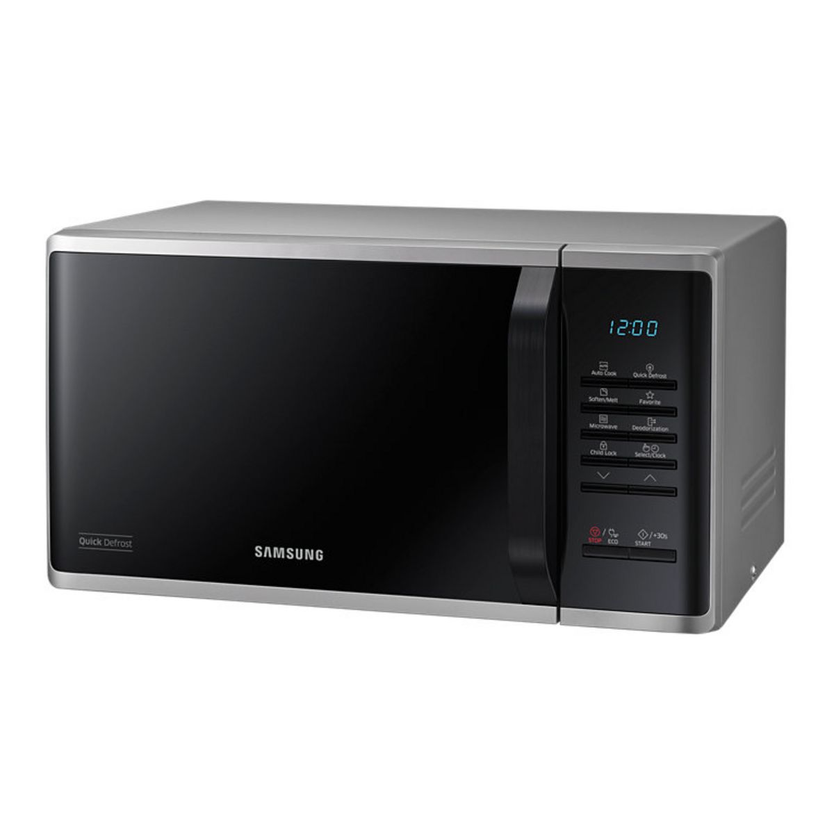 SAMSUNG Micro-ondes monofonction MS23K3513AS - 800 W - Capacité 23 L - Argent