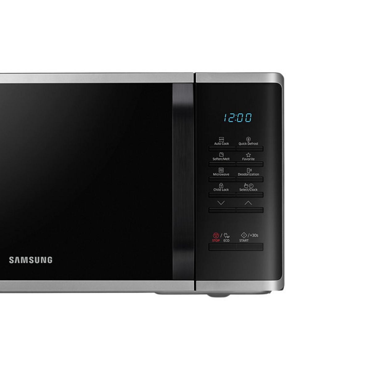 SAMSUNG Micro-ondes monofonction MS23K3513AS - 800 W - Capacité 23 L - Argent