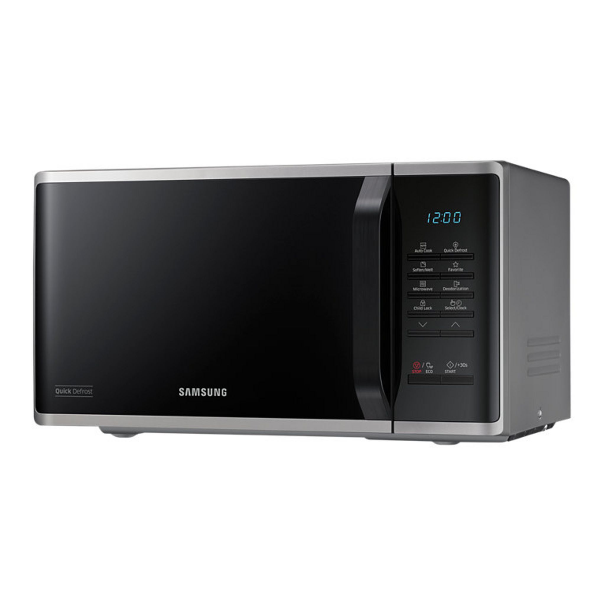 Voir la diapositive 8 : SAMSUNG Micro-ondes monofonction MS23K3513AS - 800 W - Capacité 23 L - Argent
