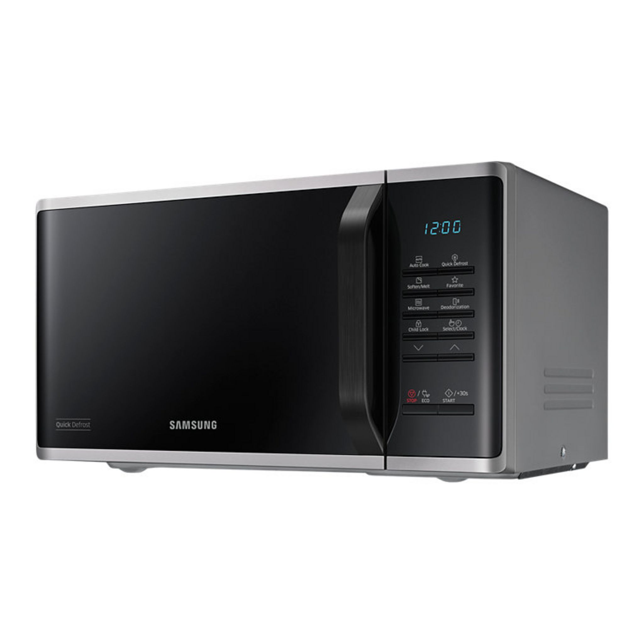 Voir la diapositive 11 : SAMSUNG Micro-ondes monofonction MS23K3513AS - 800 W - Capacité 23 L - Argent