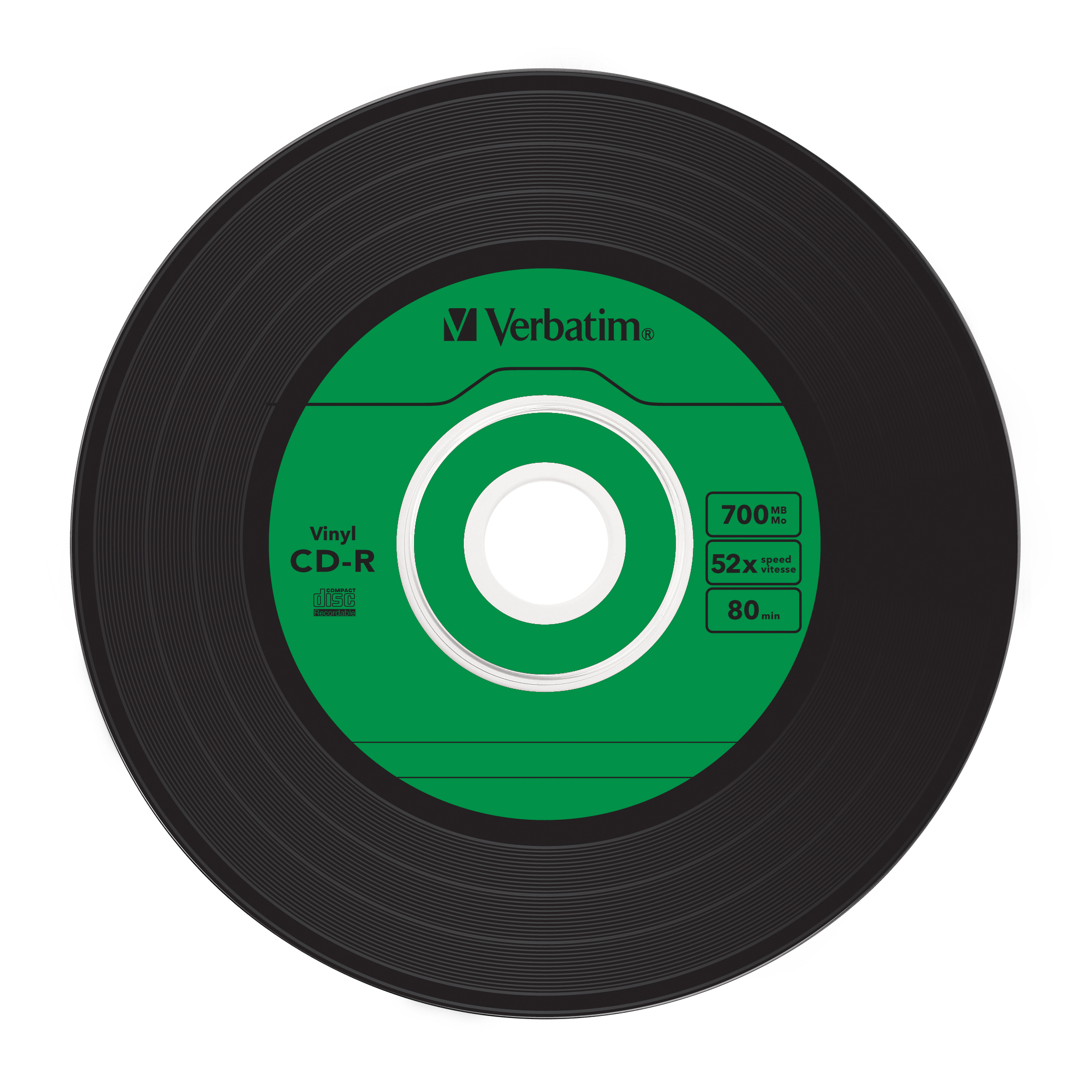 Voir la diapositive 5 : VERBATIM Pack de 10 CD-R Data Vinyl 700 Mo - Boîtier slim