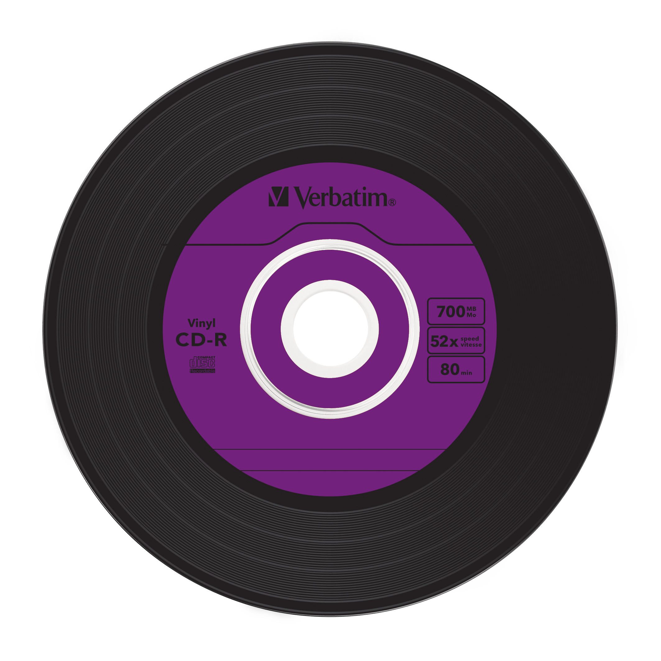Voir la diapositive 6 : VERBATIM Pack de 10 CD-R Data Vinyl 700 Mo - Boîtier slim