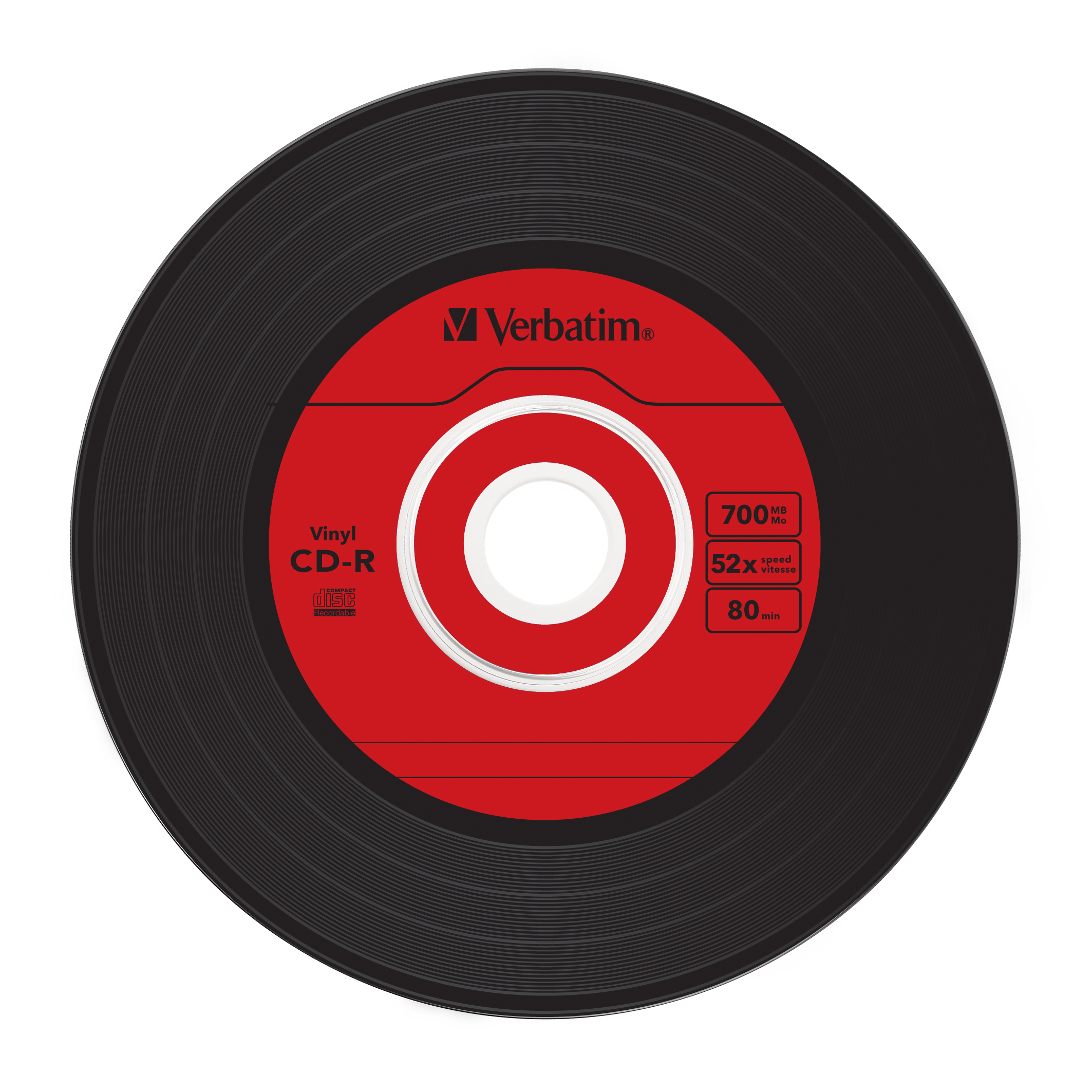 Voir la diapositive 7 : VERBATIM Pack de 10 CD-R Data Vinyl 700 Mo - Boîtier slim
