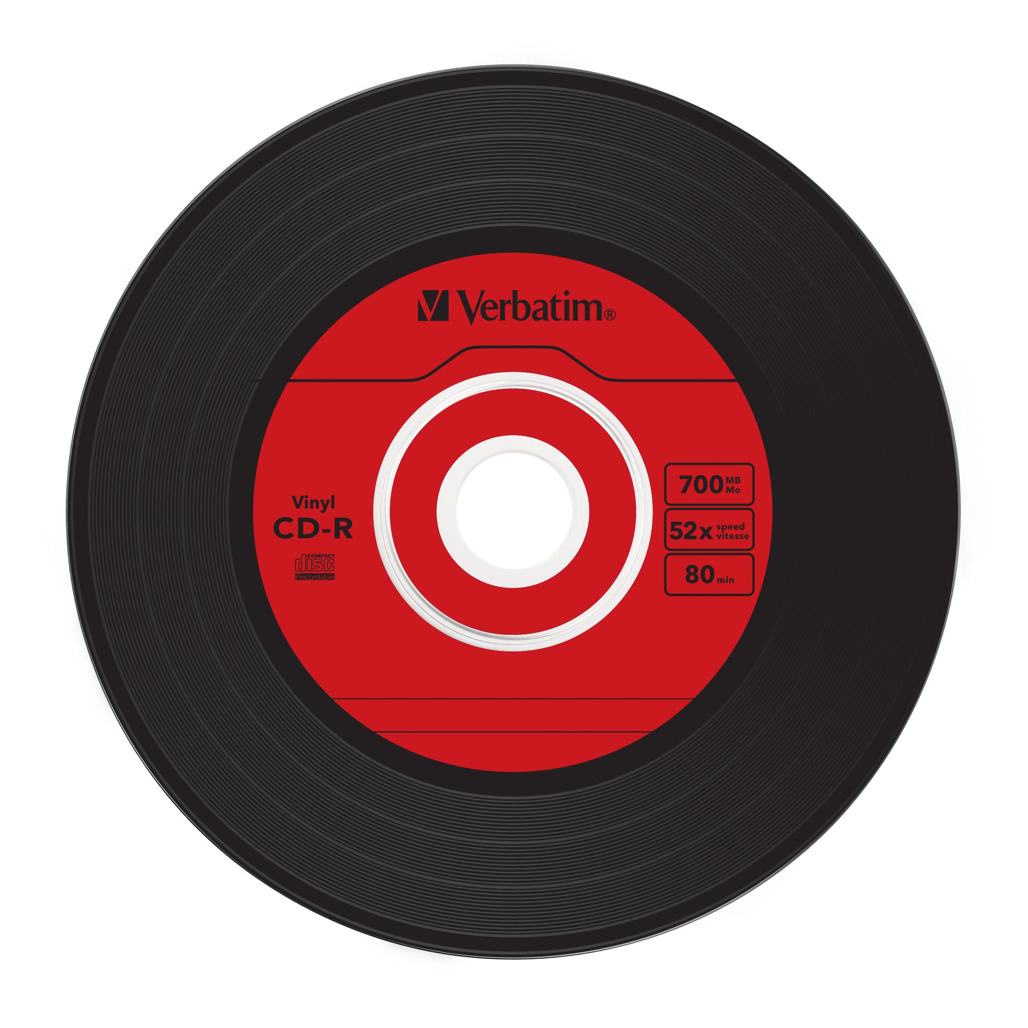 Voir la diapositive 7 : VERBATIM Pack de 10 CD-R Data Vinyl 700 Mo - Boîtier slim