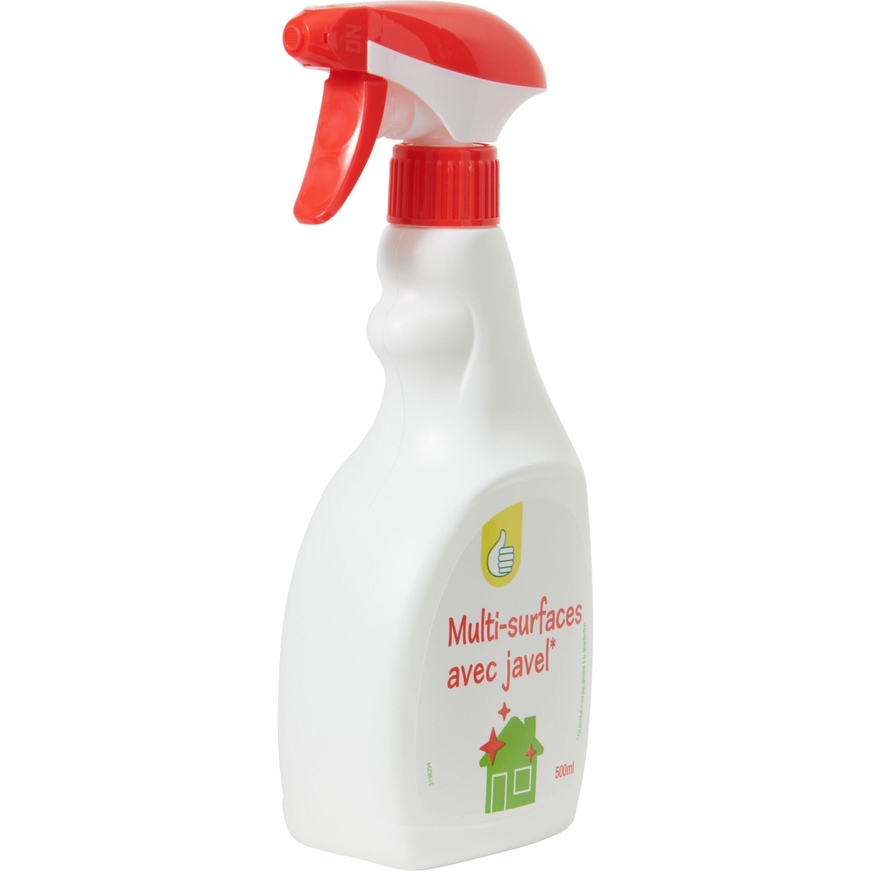 Voir la diapositive 2 : POUCE Spray multi-surfaces avec javel 500ml