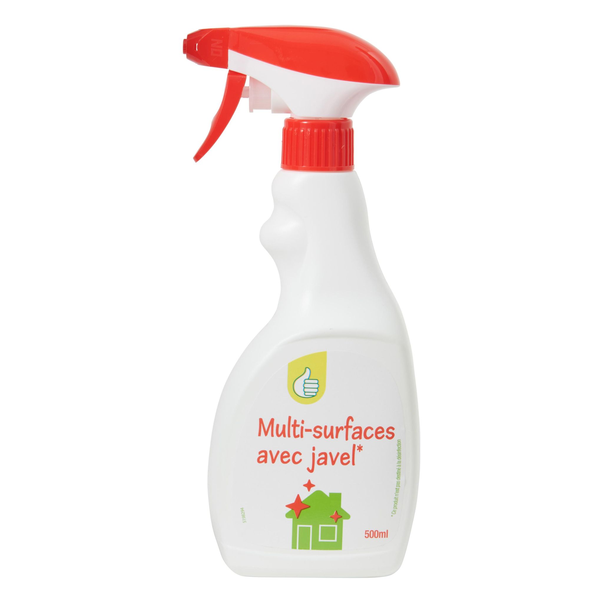 Voir la diapositive 3 : POUCE Spray multi-surfaces avec javel 500ml
