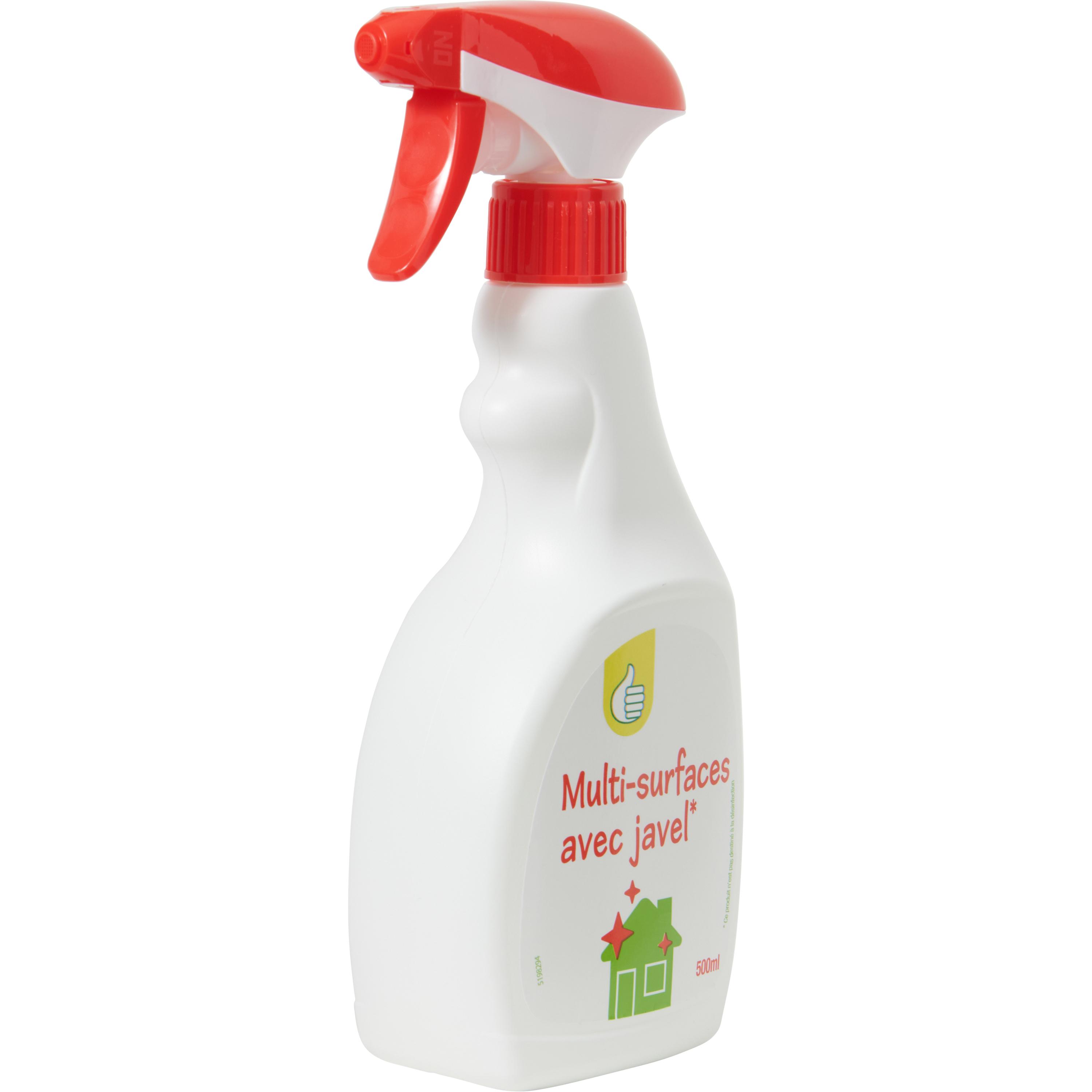 Voir la diapositive 4 : POUCE Spray multi-surfaces avec javel 500ml