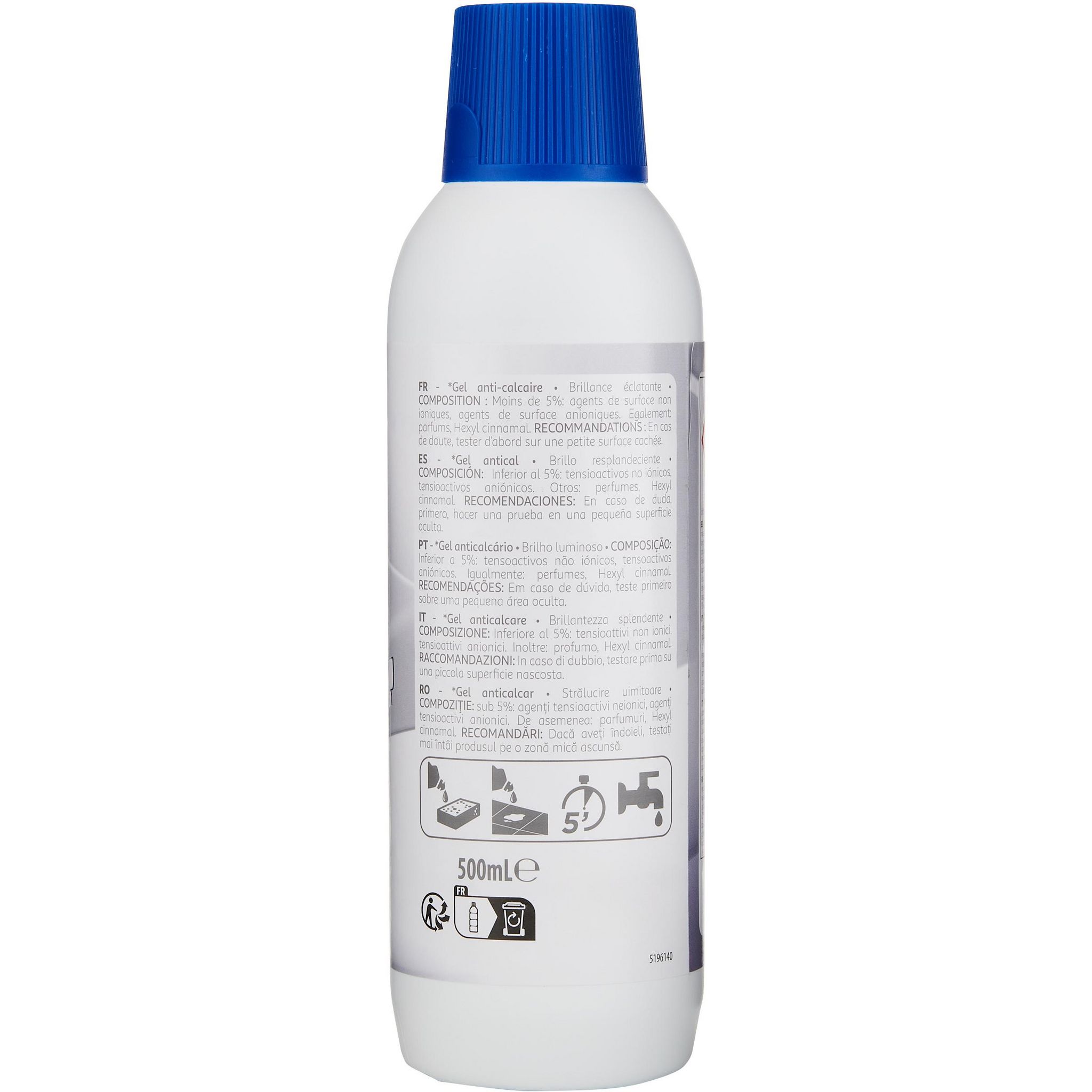 Voir la diapositive 4 : AUCHAN Gel anti-calcaire 500ml