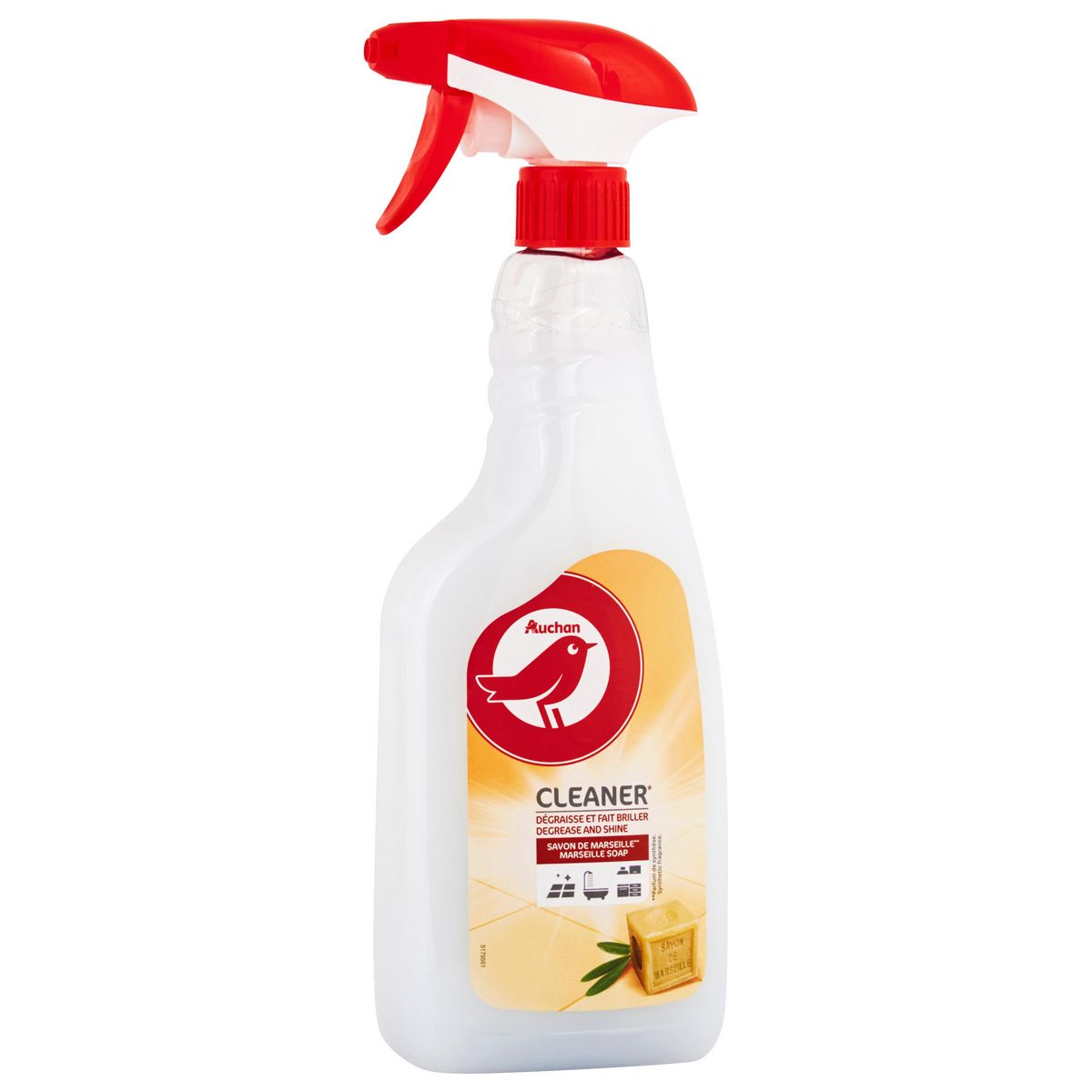 AUCHAN Spray dégraissant multi-surfaces au savon de Marseille 750ml