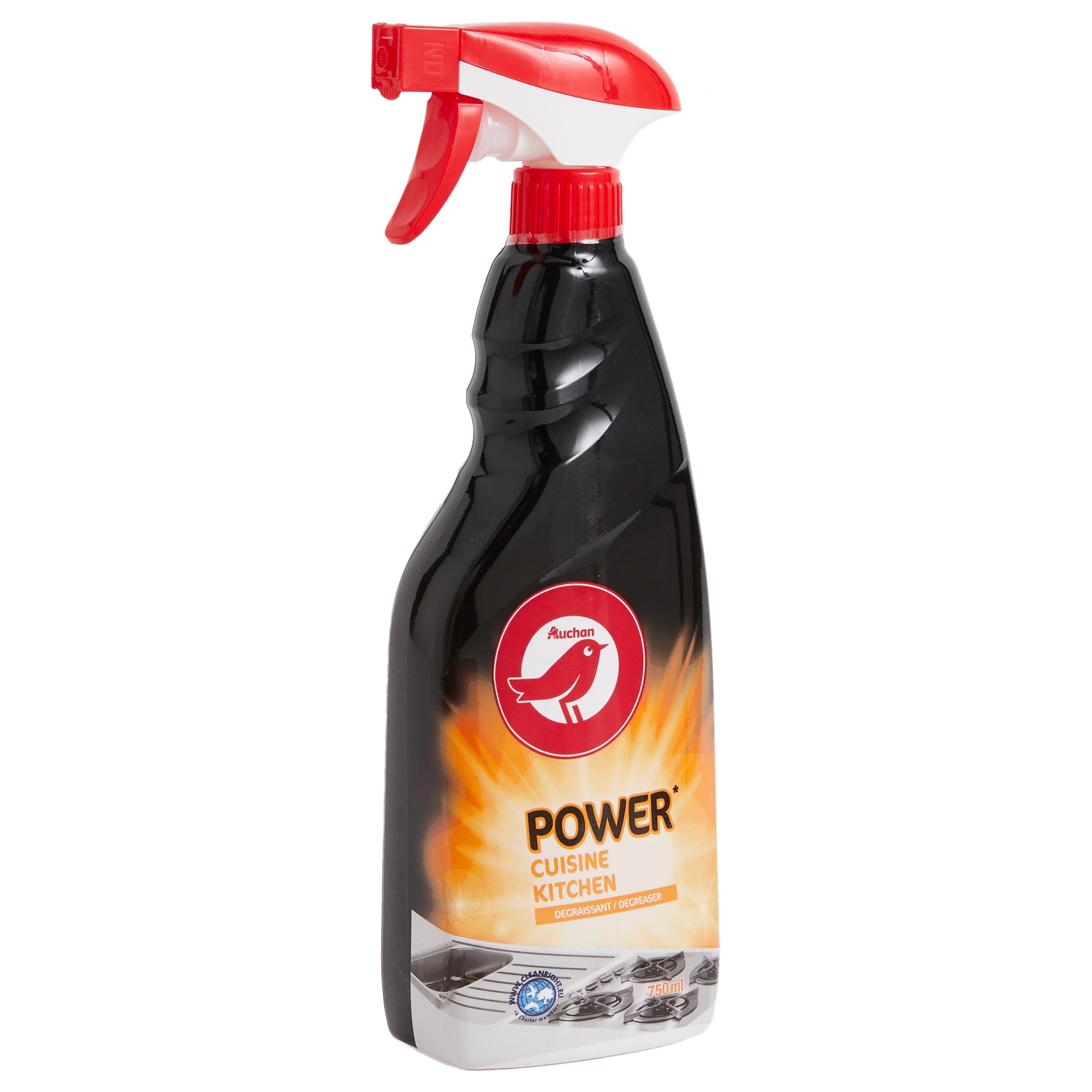 Voir la diapositive 2 : AUCHAN Spray dégraissant cuisine 750ml