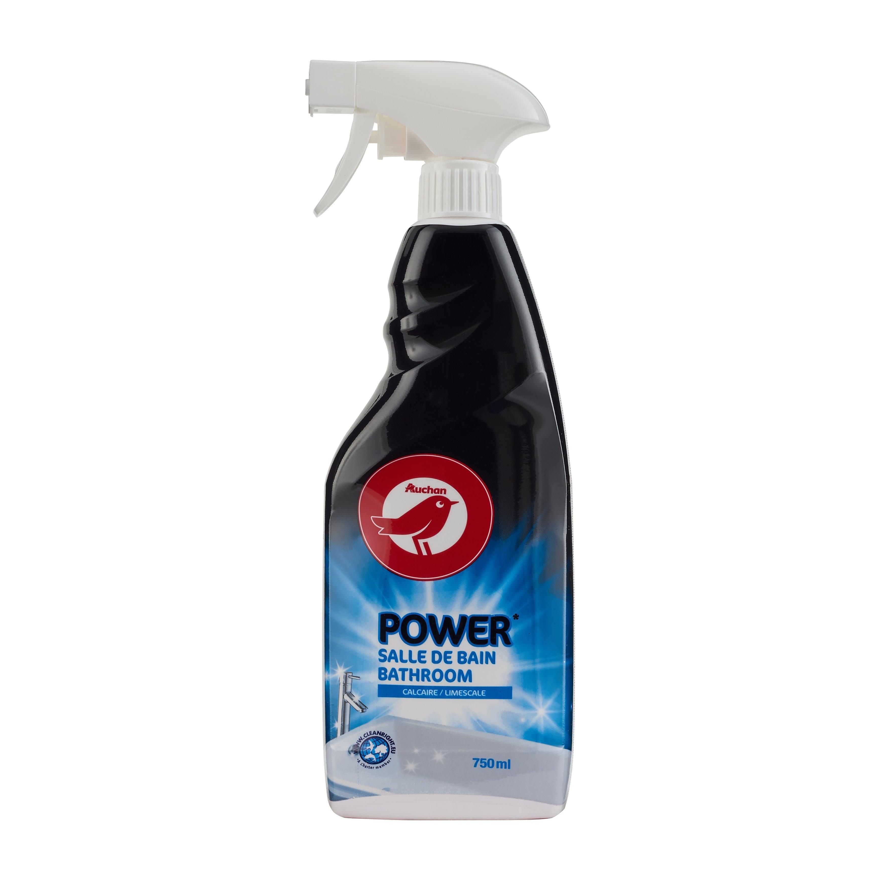 Voir la diapositive 2 : AUCHAN Power Spray anti-calcaire salle de bains 750ml