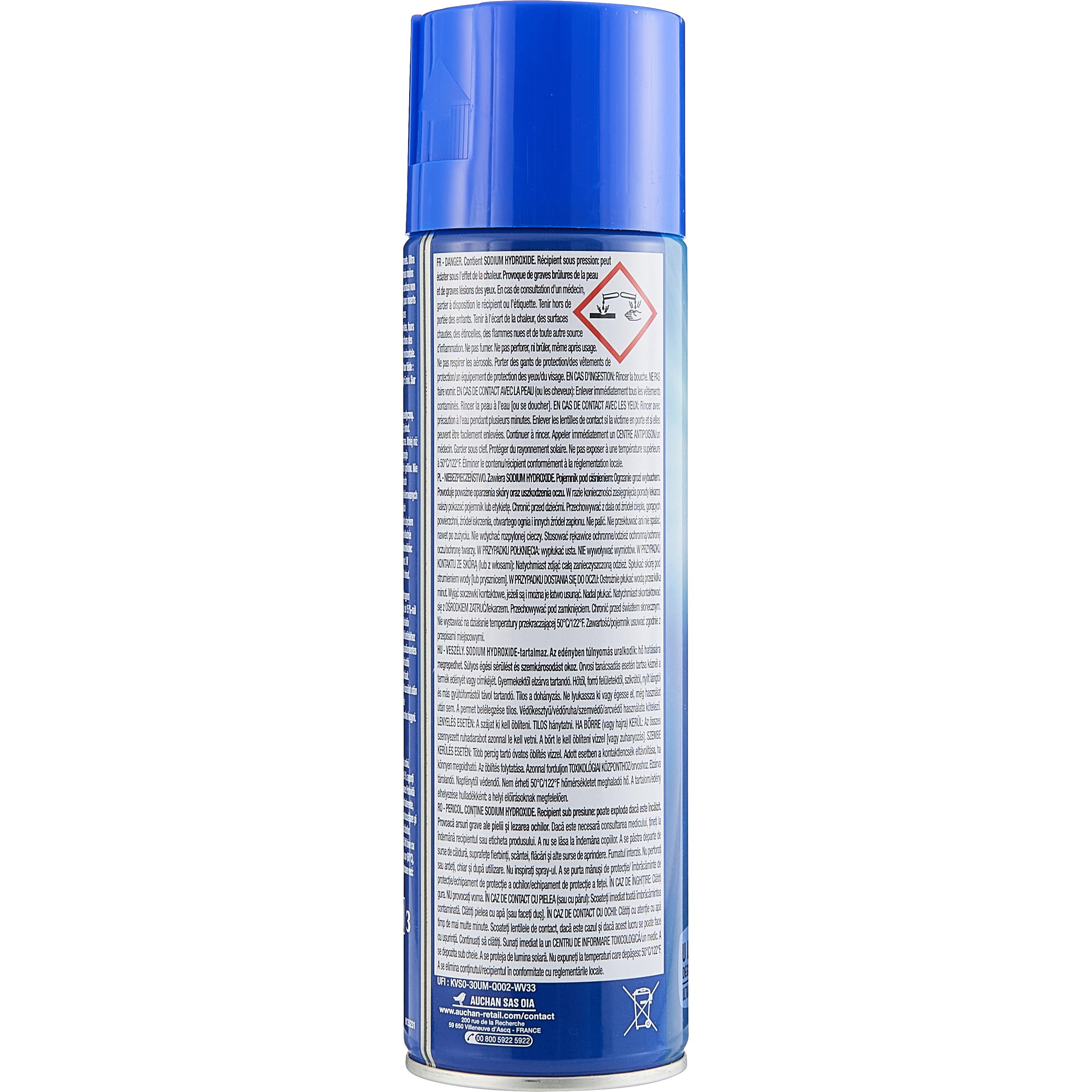 Voir la diapositive 5 : AUCHAN Soude caustique four et grill 500ml