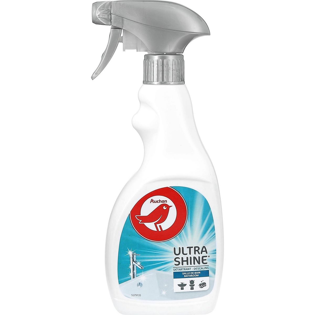AUCHAN Spray détartrant salle de bain 500ml