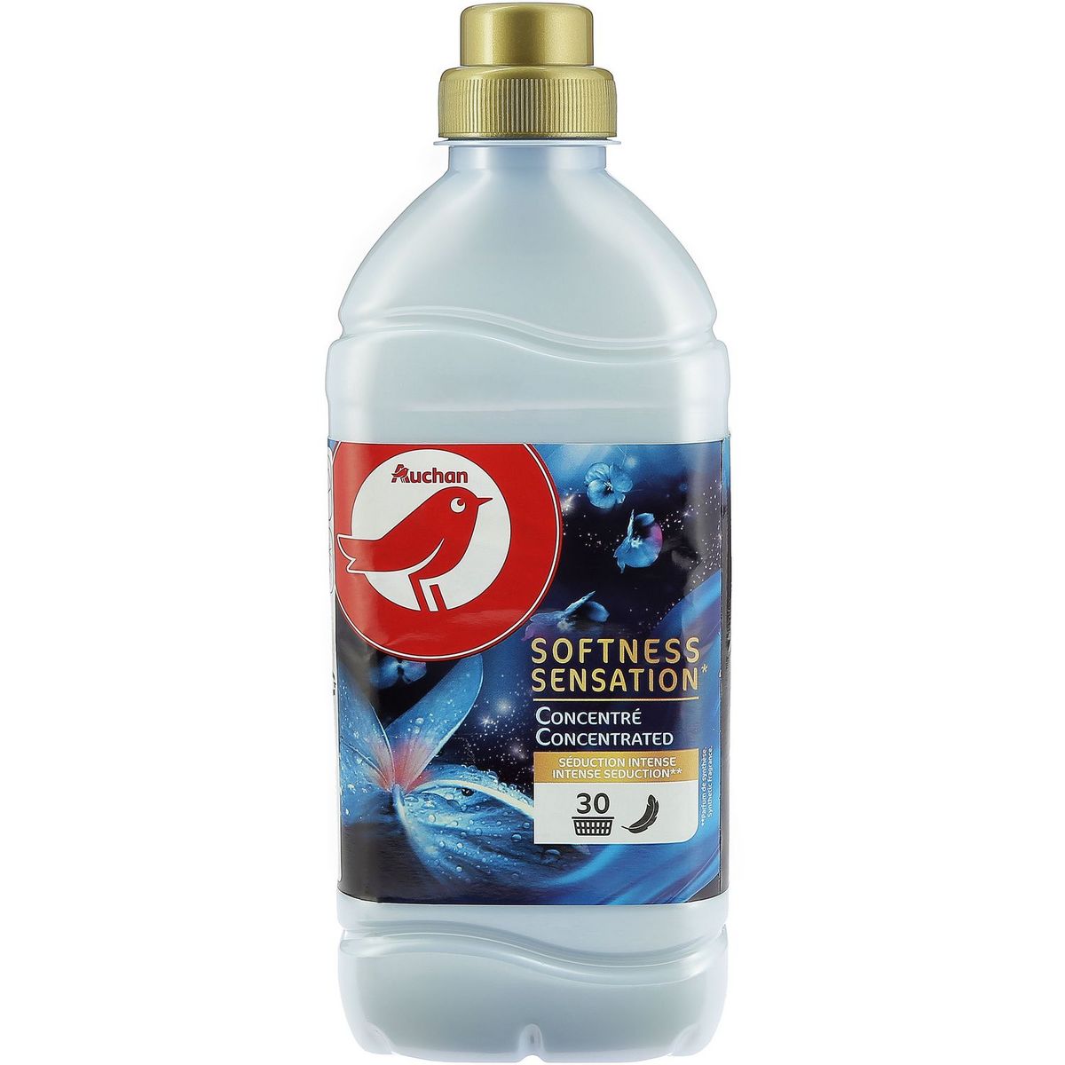 AUCHAN Adoucissant concentré intense séduction 30 lavages 750ml