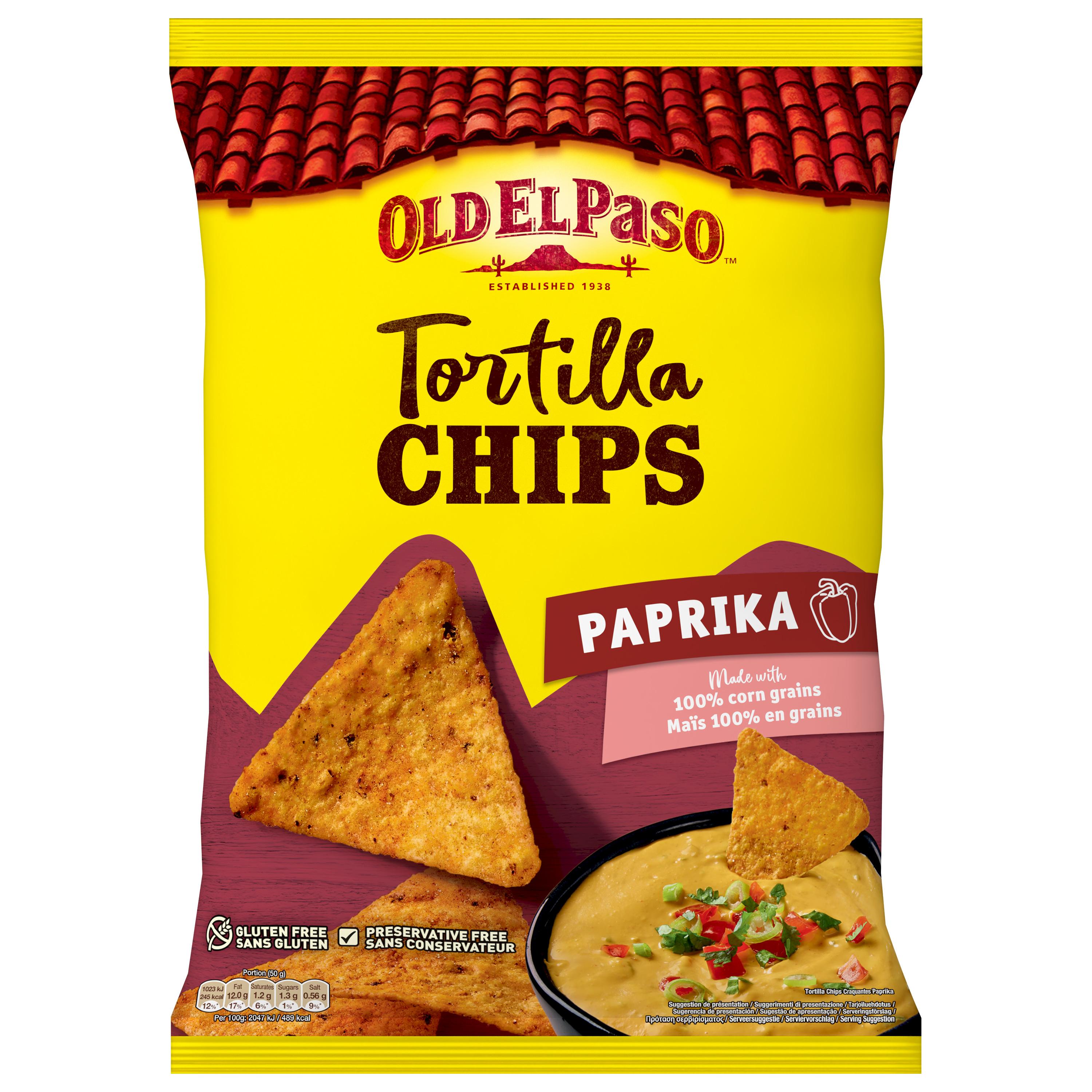 Voir la diapositive 2 : OLD EL PASO Tortilla saveur paprika 185g