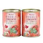 Voir la diapositive 2 : AUCHAN Double concentré de tomates basilic 2x140g