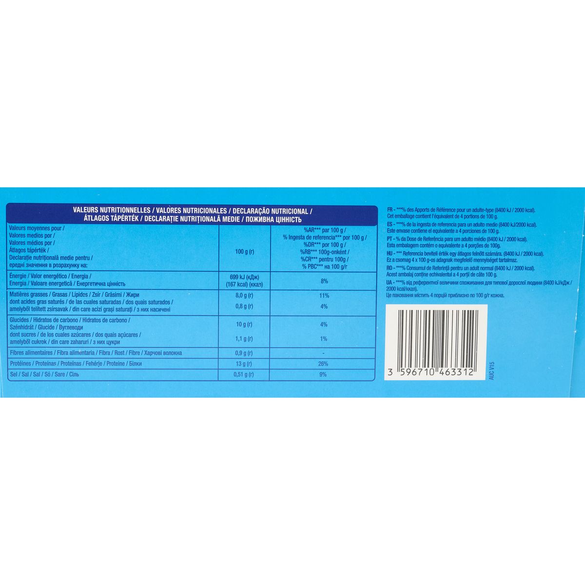 AUCHAN Filet de limande façon meunière MSC 4-5 filets 400g