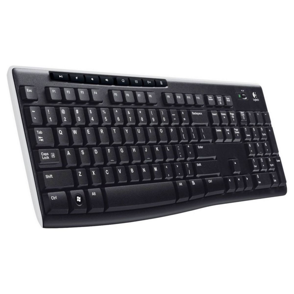 LOGITECH Clavier K270 - Noir - Sans fil 2.4GHz