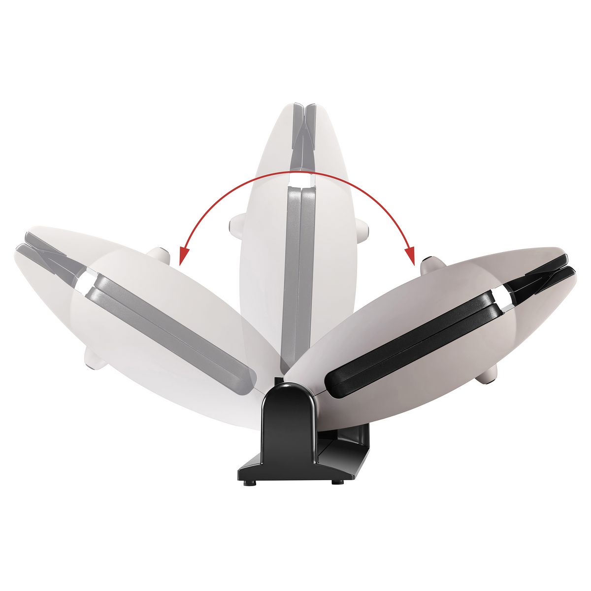 LAGRANGE Gaufrier croque-monsieur 3-en-1 019632 - Gris