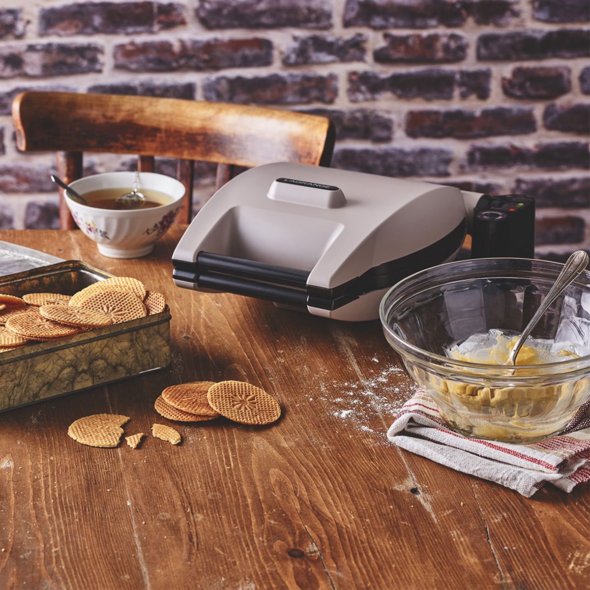 LAGRANGE Gaufrier croque-monsieur 3-en-1 019632 - Gris