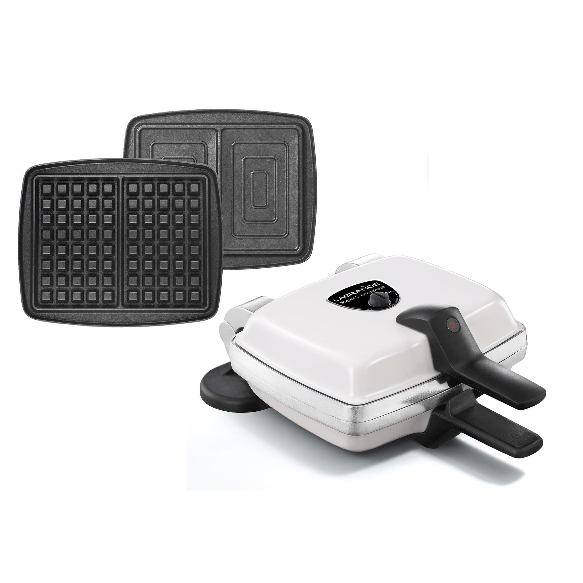 LAGRANGE Gaufrier croque-monsieur 039465 - 1000 W - Blanc