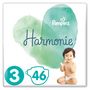 Voir la diapositive 5 : PAMPERS Harmonie couches taille 3 (6-10kg) 46 couches