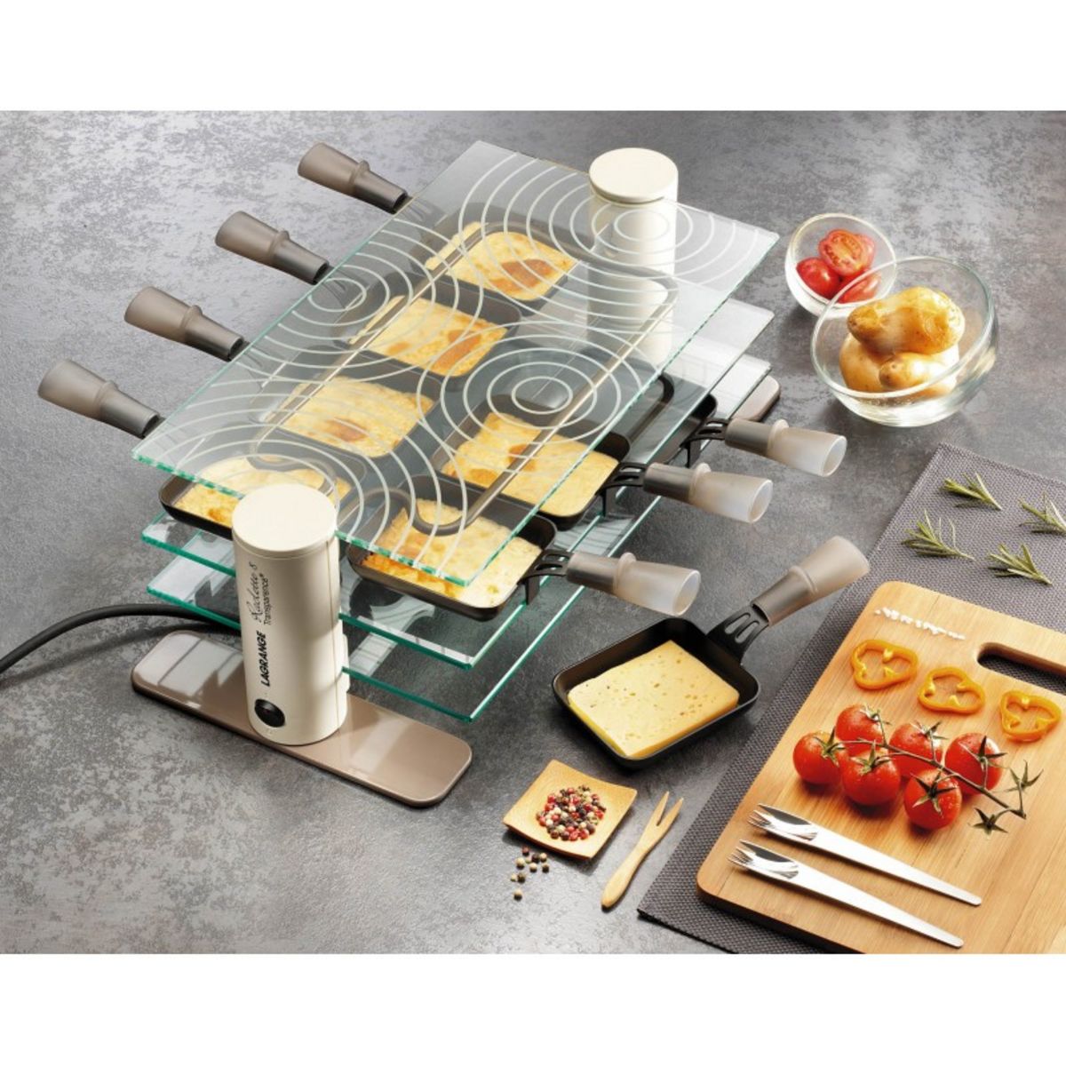 LAGRANGE Raclette 8 personnes - Mineral 009808