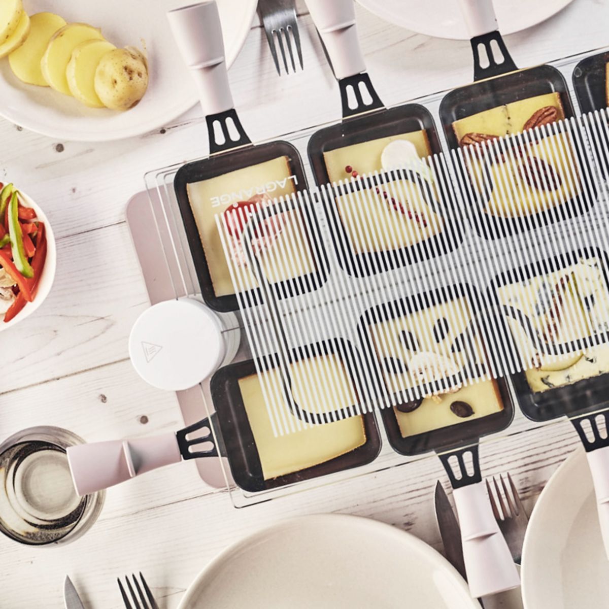 LAGRANGE Raclette 8 personnes - Mineral 009808