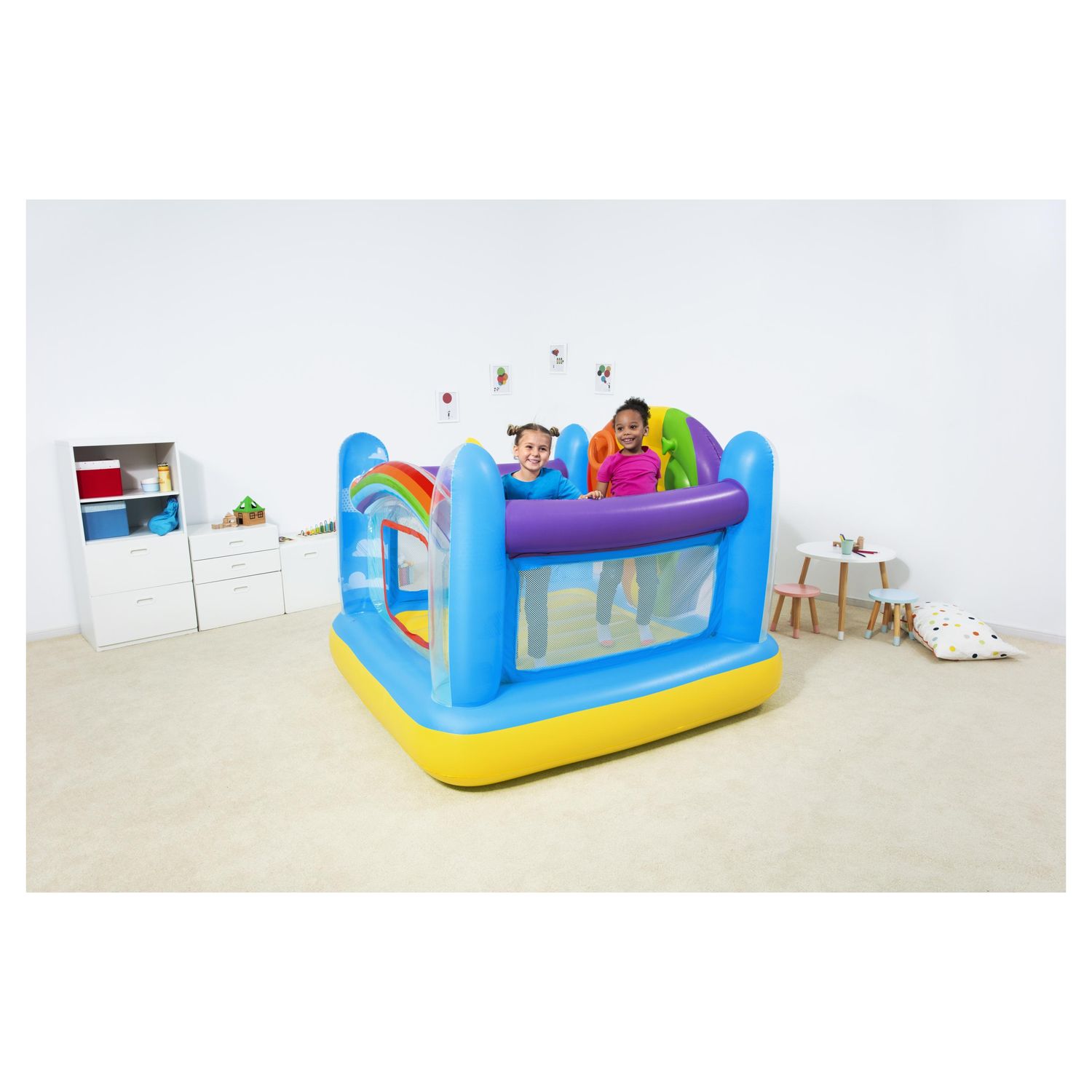 Voir la diapositive 5 : BESTWAY Aire de jeux trampoline