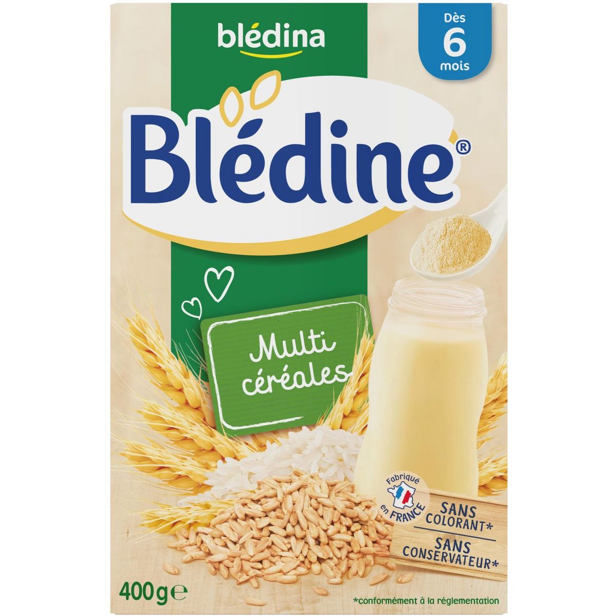 BLEDINA Multicéréales en poudre dès 6 mois 400g